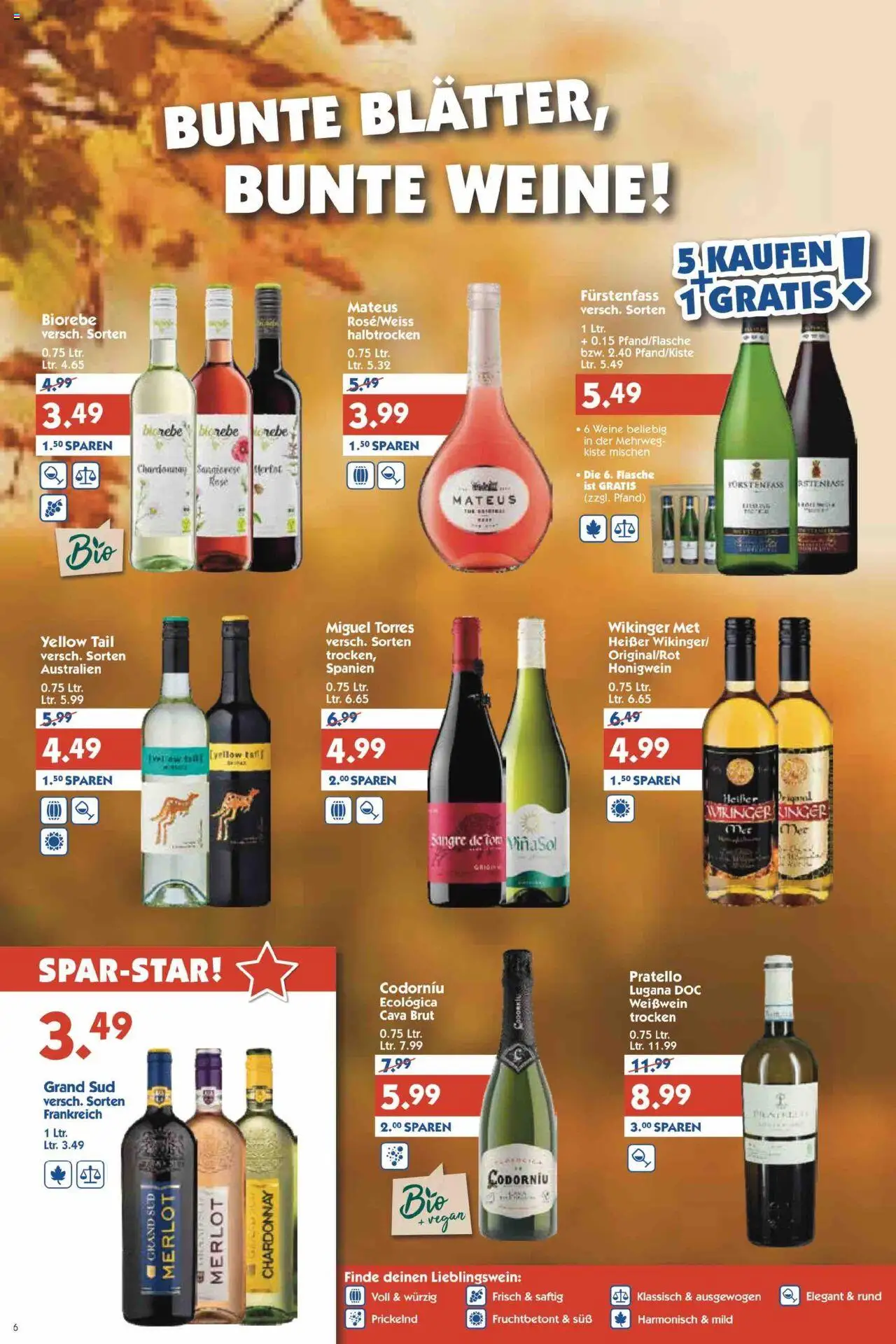 HOL’AB! Prospekt 	 – gültig ab 22.09.2025 | Seite: 6 | Produkte: Weißwein, Merlot, Grand sud