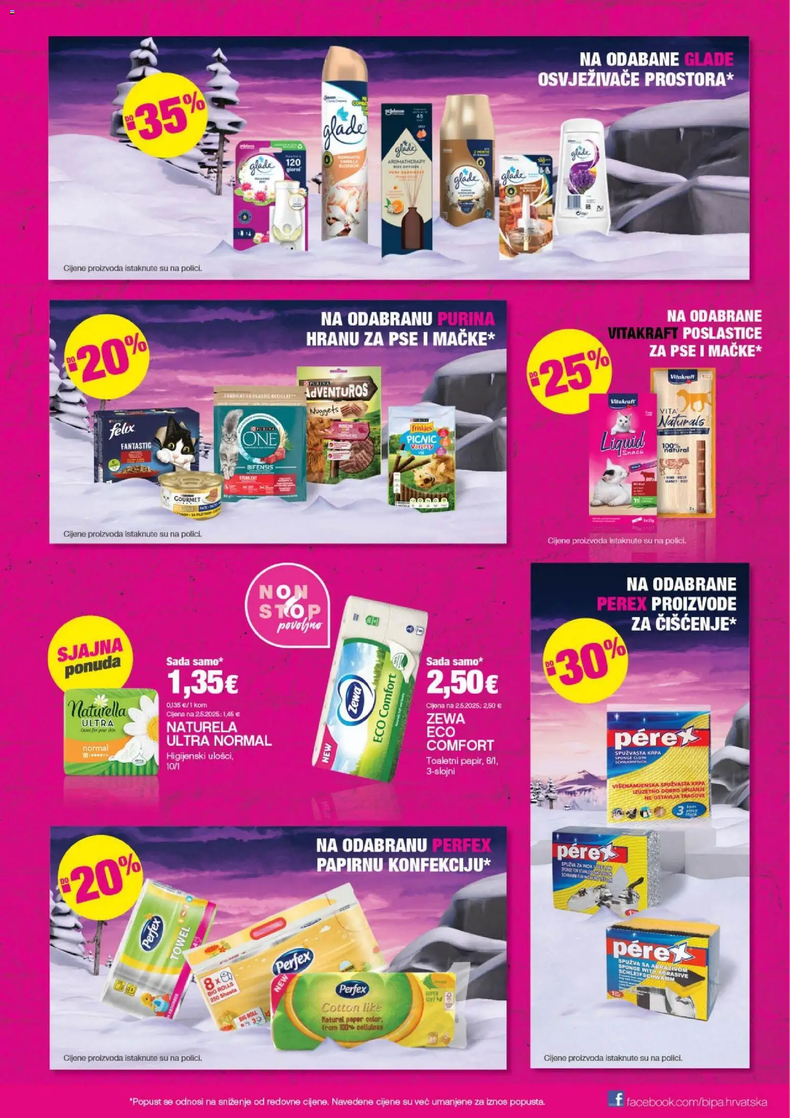 Bipa katalog | vrijedi od 22.12.2025 | Stranica: 15 | Proizvodi: Spužva, Krpa, Hrana za mačke, Zewa