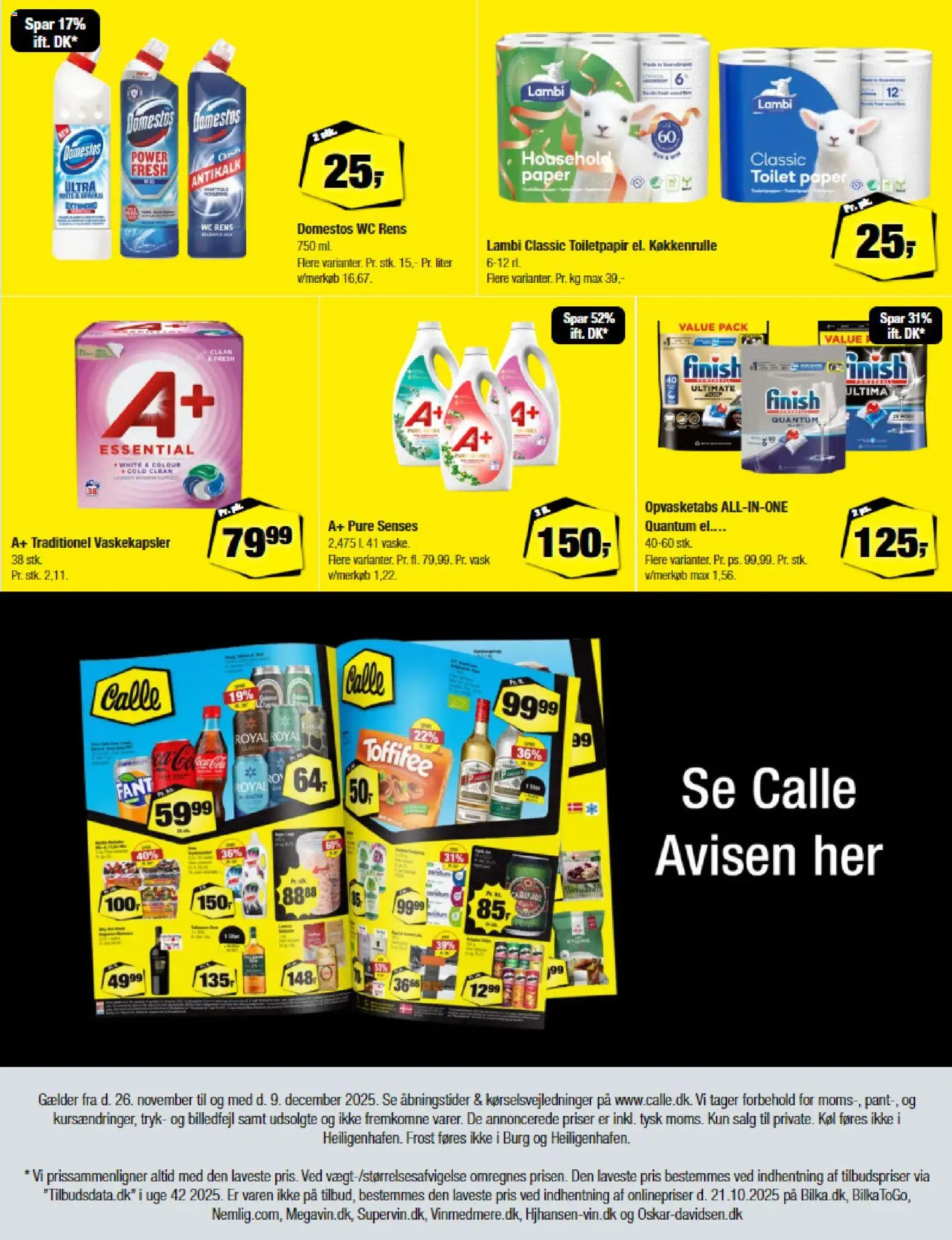 Calle tilbudsavis – gyldig fra 26.11.2025 | Side: 14 | Produkter: Toilet