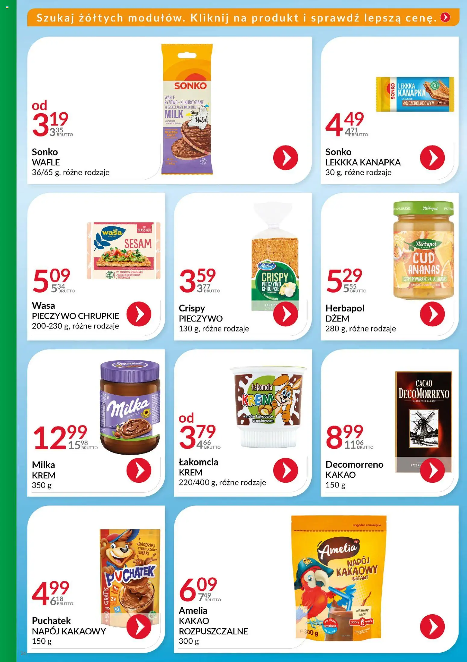 Eurocash Gazetka - Katalog Artykułów Spożywczych od 16.11.2025 | Strona: 25 | Produkty: Pieczywo, Wafle, Pieczywo chrupkie, Dżem