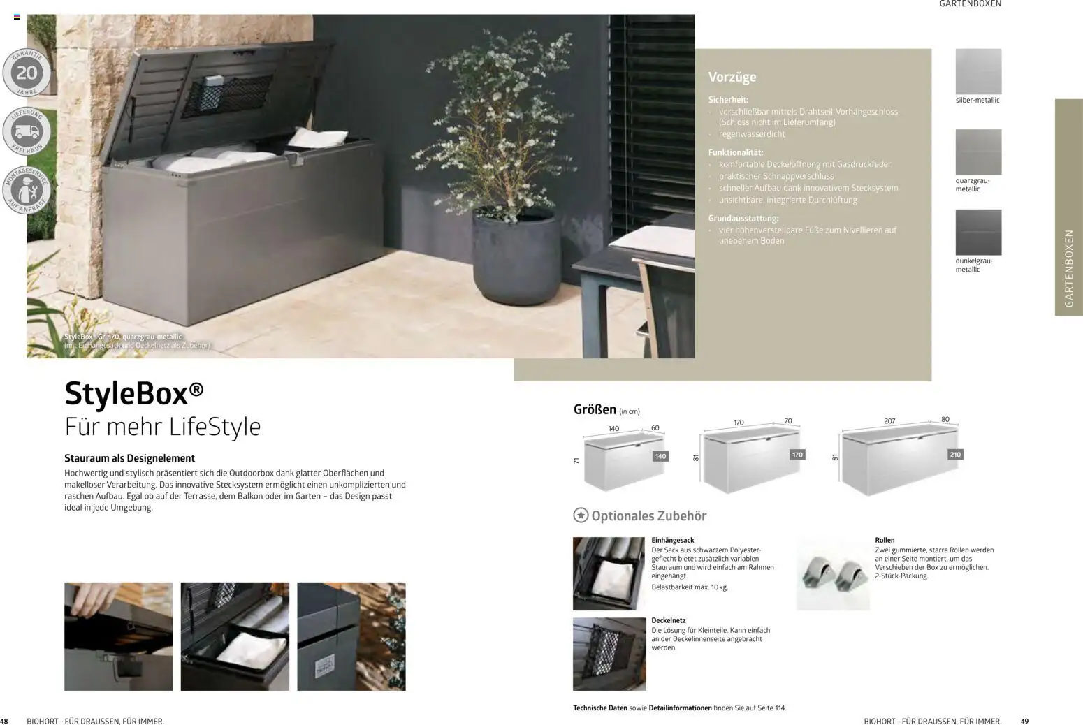 Dehner  Biohort – Metall für Garten & Terrasse gültig ab 05.01.2026 | Seite: 25 | Produkte: Box