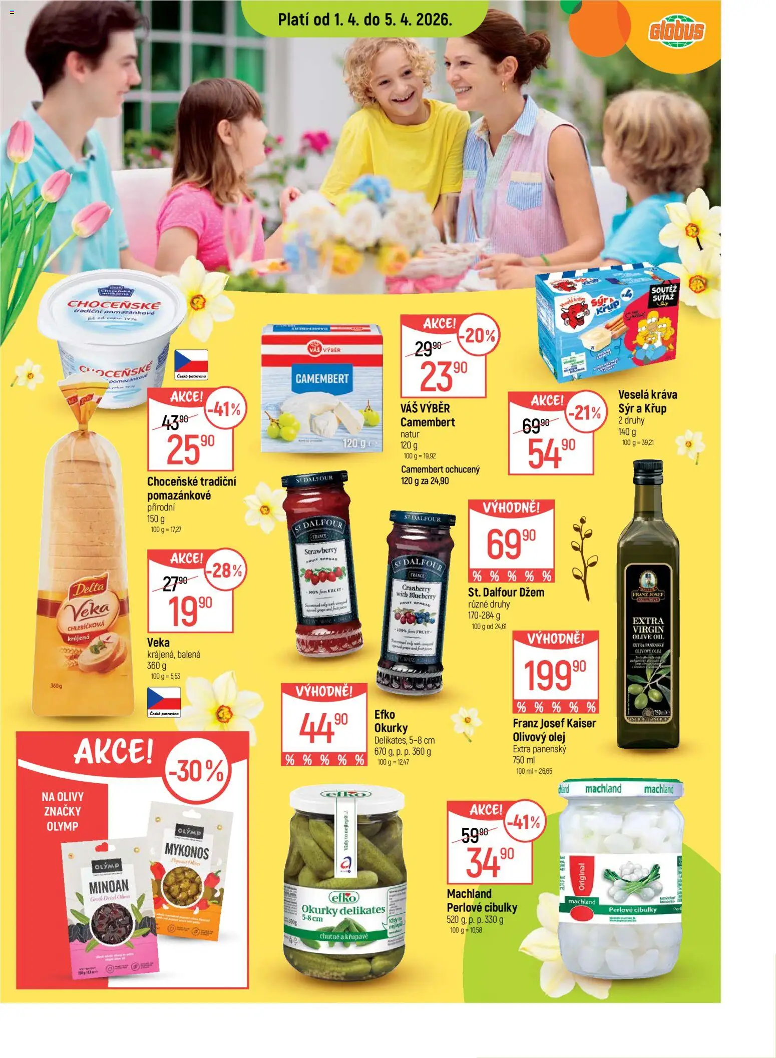 Globus leták - Karlovy Vary od 01.04.2026 | Strana: 11 | Produkty: Olivový olej, Džem, Okurky, Olivy
