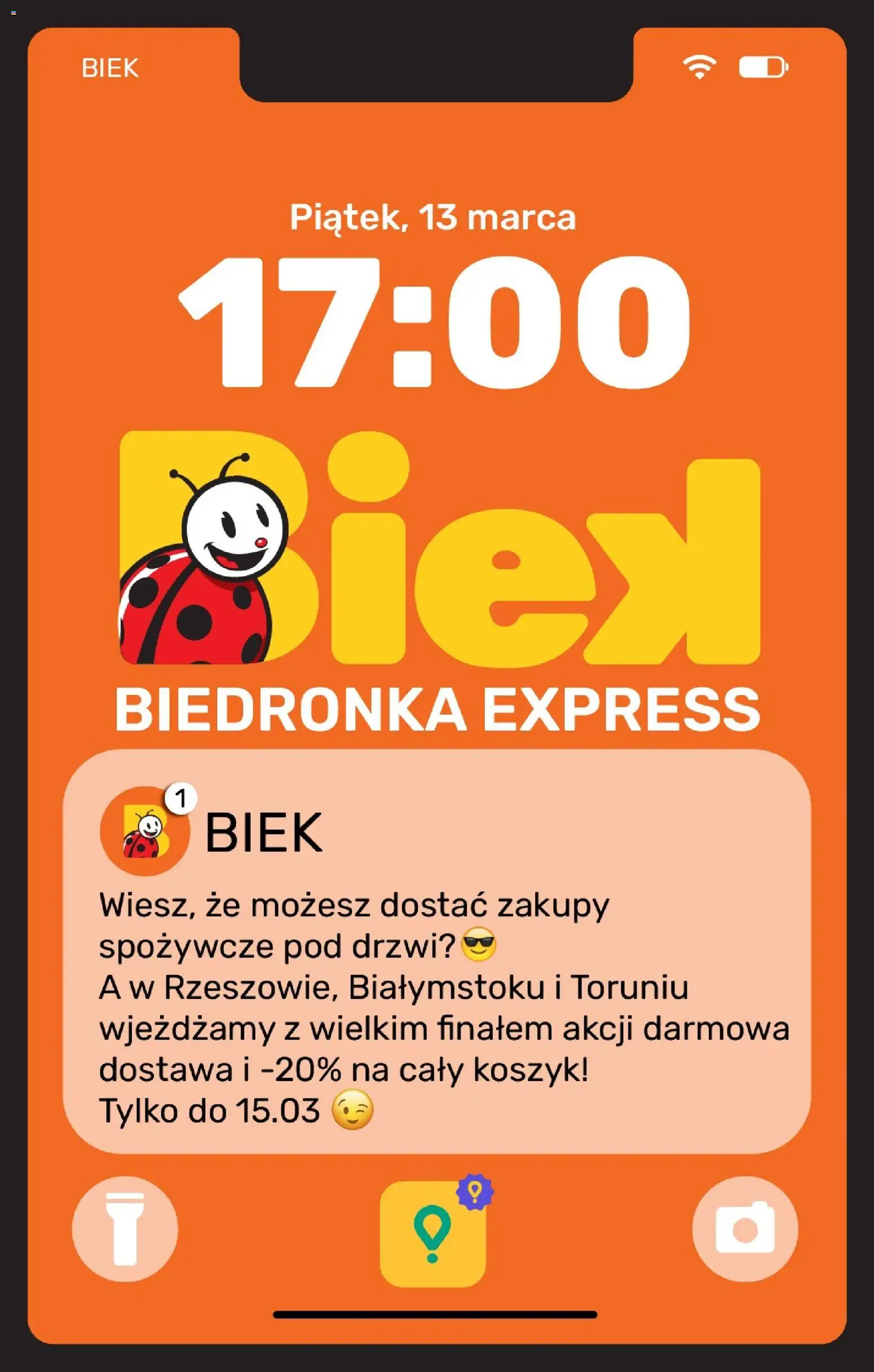 Biedronka Polsko leták - BIEK Express od 13.03.2026 | Strana: 1