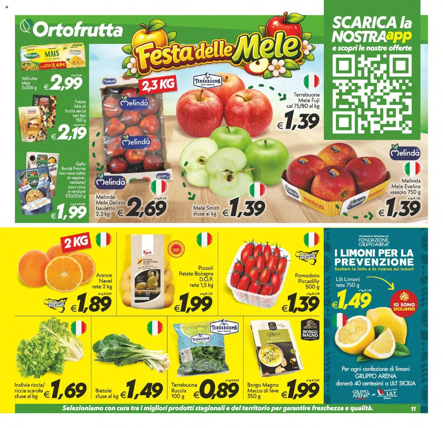 Volantino SuperConveniente del 06.03.2026 | Pagina: 11 | Prodotti: Mele, Rucola, Patate, Vassoio