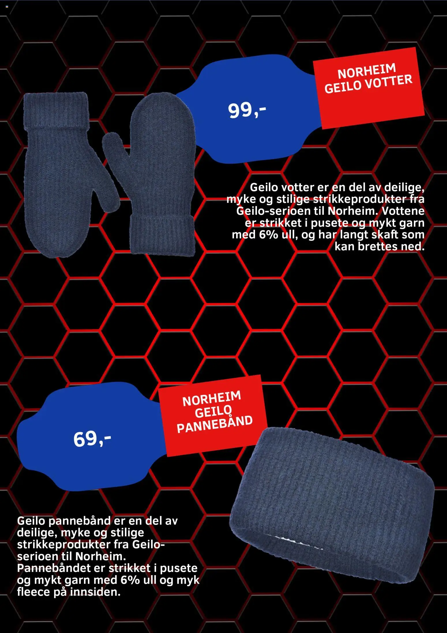 {H1} | Side: 2 | Produkter: Votter, Pannebånd