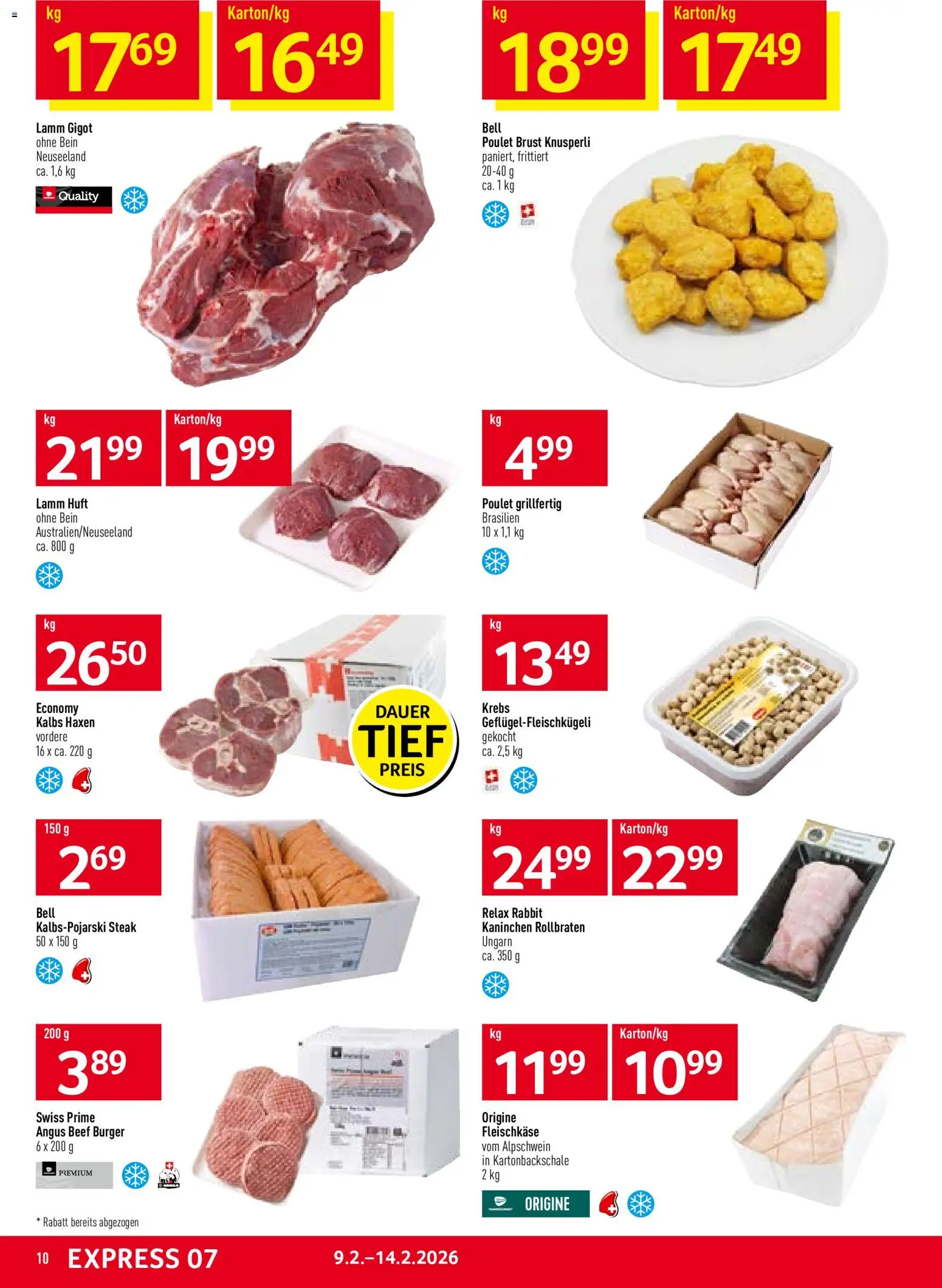Prodega Aktionen – gültig ab 09.02.2026 | Seite: 10 | Produkte: Burger