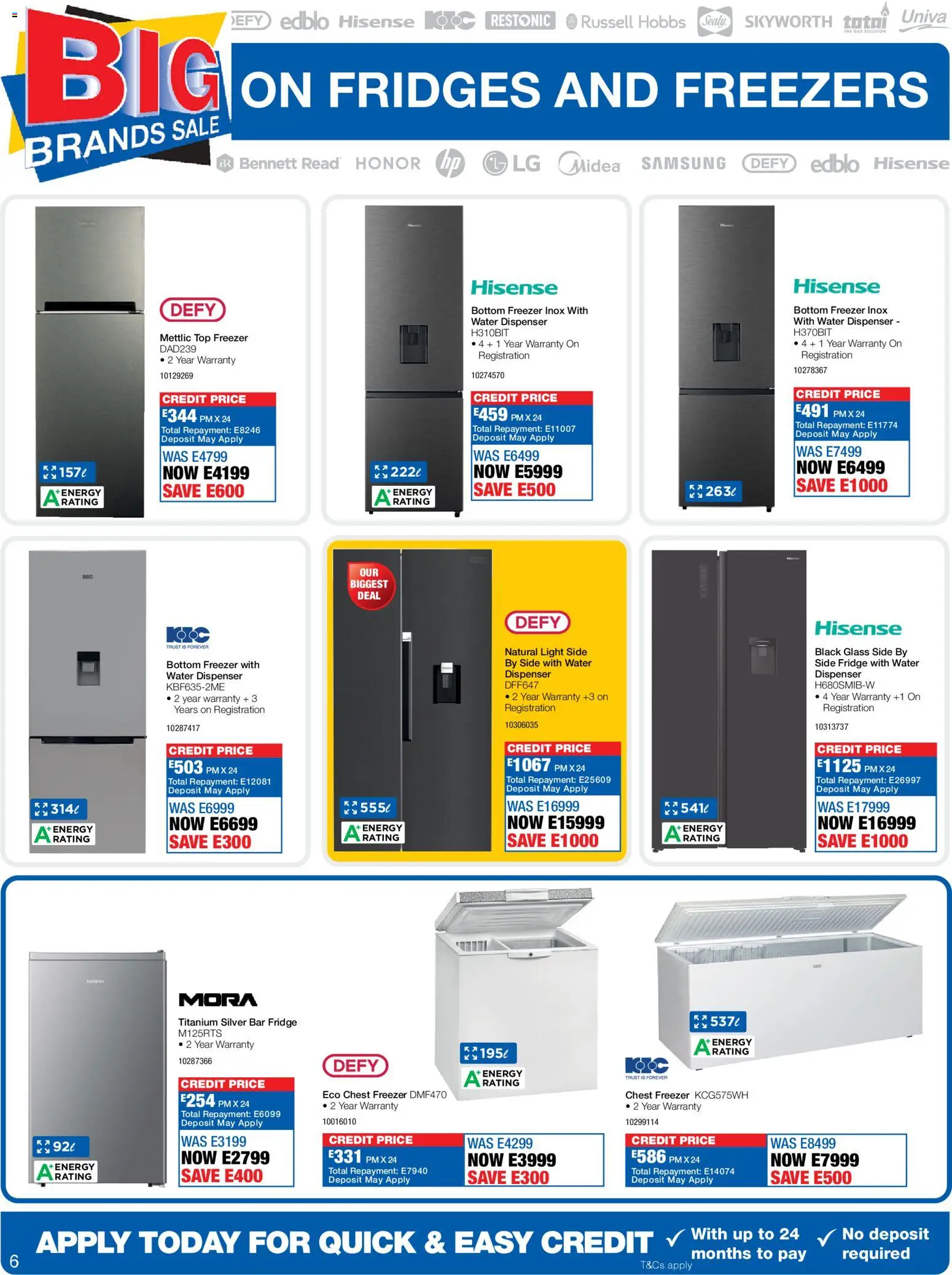 New OK Furniture catalogue – valid from 13.04.2026 | Page: 6 | Products: Freezer, Fridge, Light, Chest freezer