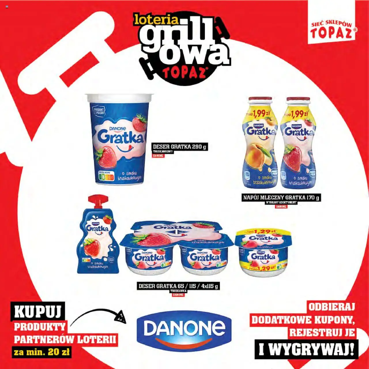 Topaz Gazetka - Katalog produktów Loteria Grillowa od 25.04.2025 | Strona: 15 | Produkty: Jogurt