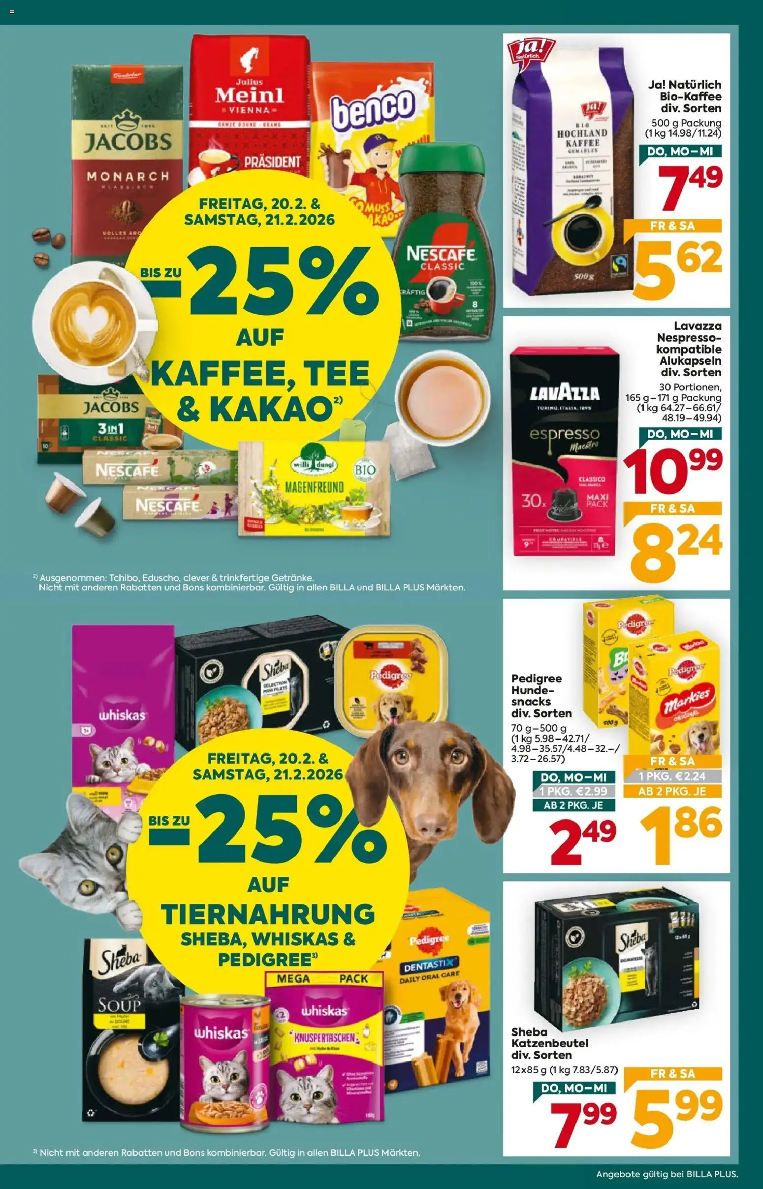 Billa Plus Flugblatt - Wien gültig ab 19.02.2026 | Seite: 3 | Produkte: Kaffee, Tee