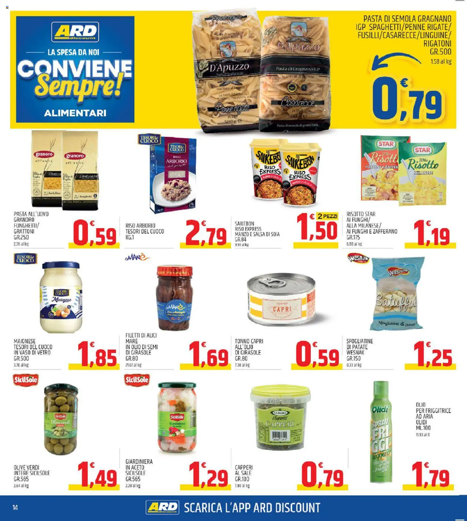 Volantino ARD Discount del 18.11.2025 | Pagina: 14 | Prodotti: Riso, Manzo, Funghi, Alici
