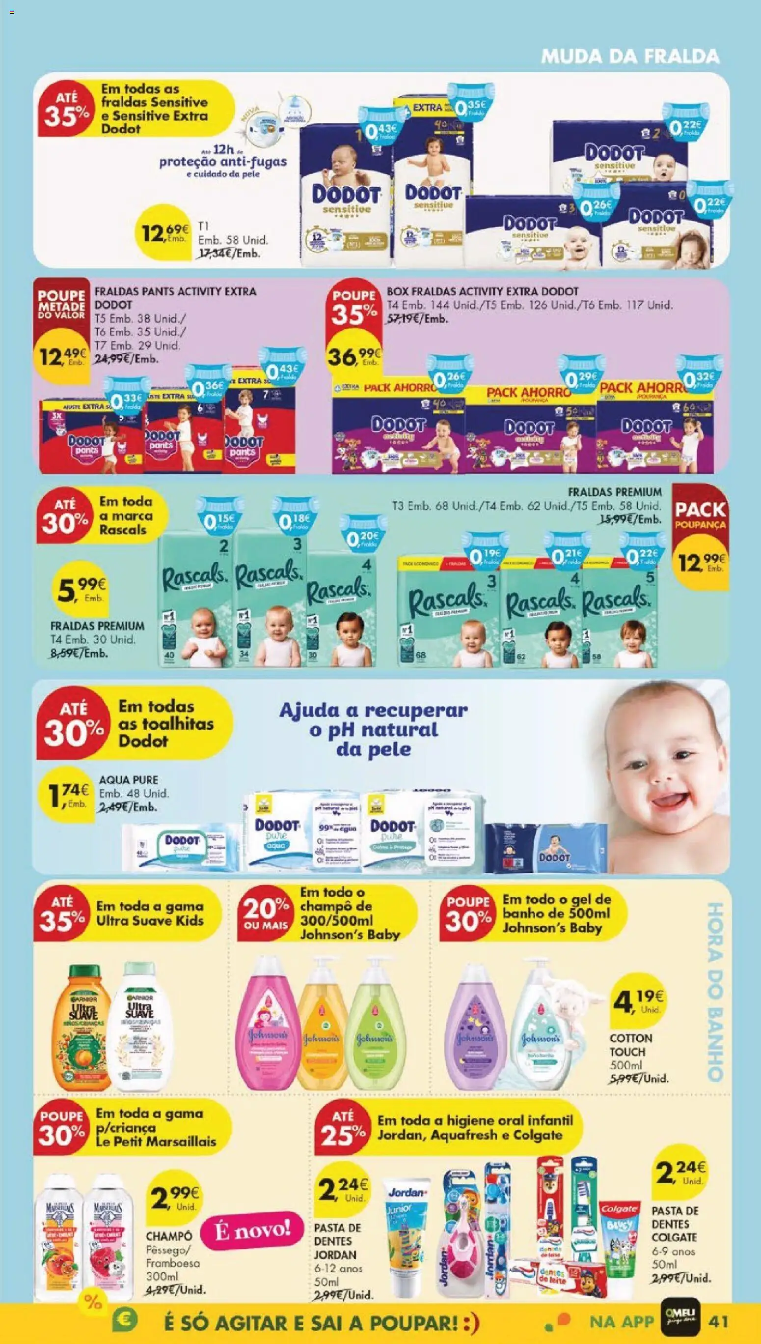 Pingo Doce folheto │ válido de 20.01.2026 | Página: 45 | Produtos: Fraldas, Shampoo, Leite, Banho