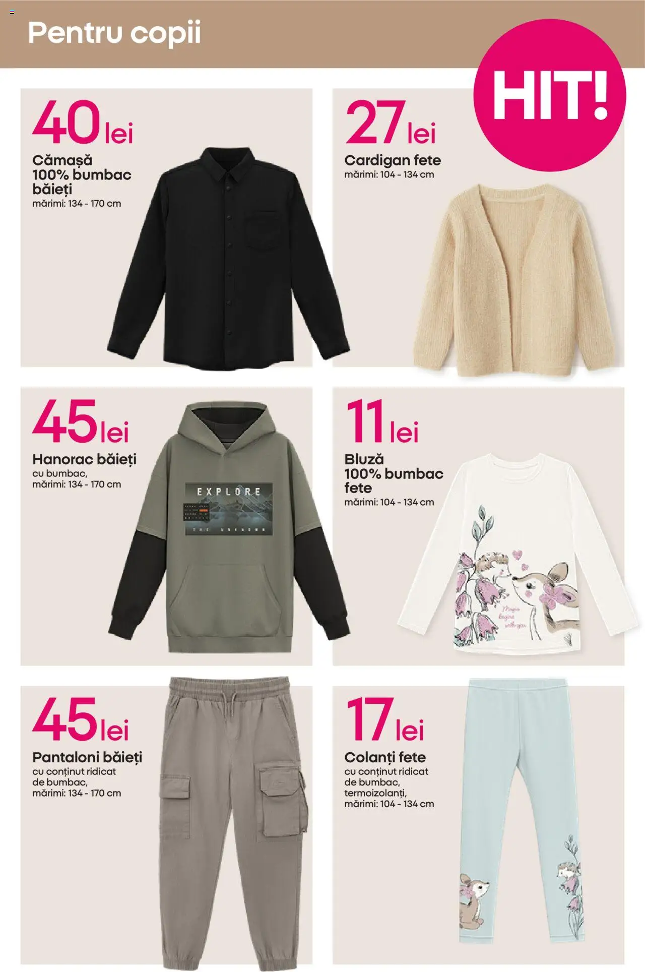 Noul catalog Pepco – valabil de la 25.09.2025 | Pagină: 7 | Produse: Cardigan, Bluză, Pantaloni, Colanți