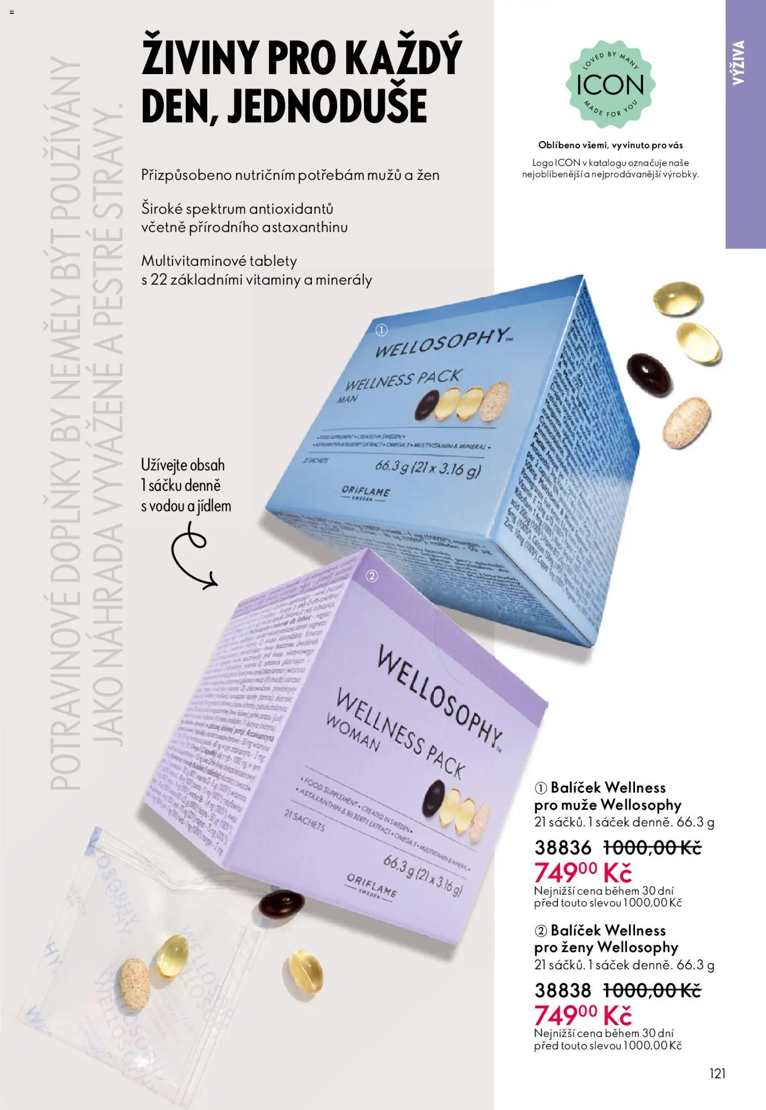 Oriflame katalog č. 04/2026 od 04.03.2026 | Strana: 121 | Produkty: Minerály, Omega, Vitamíny, Sáček