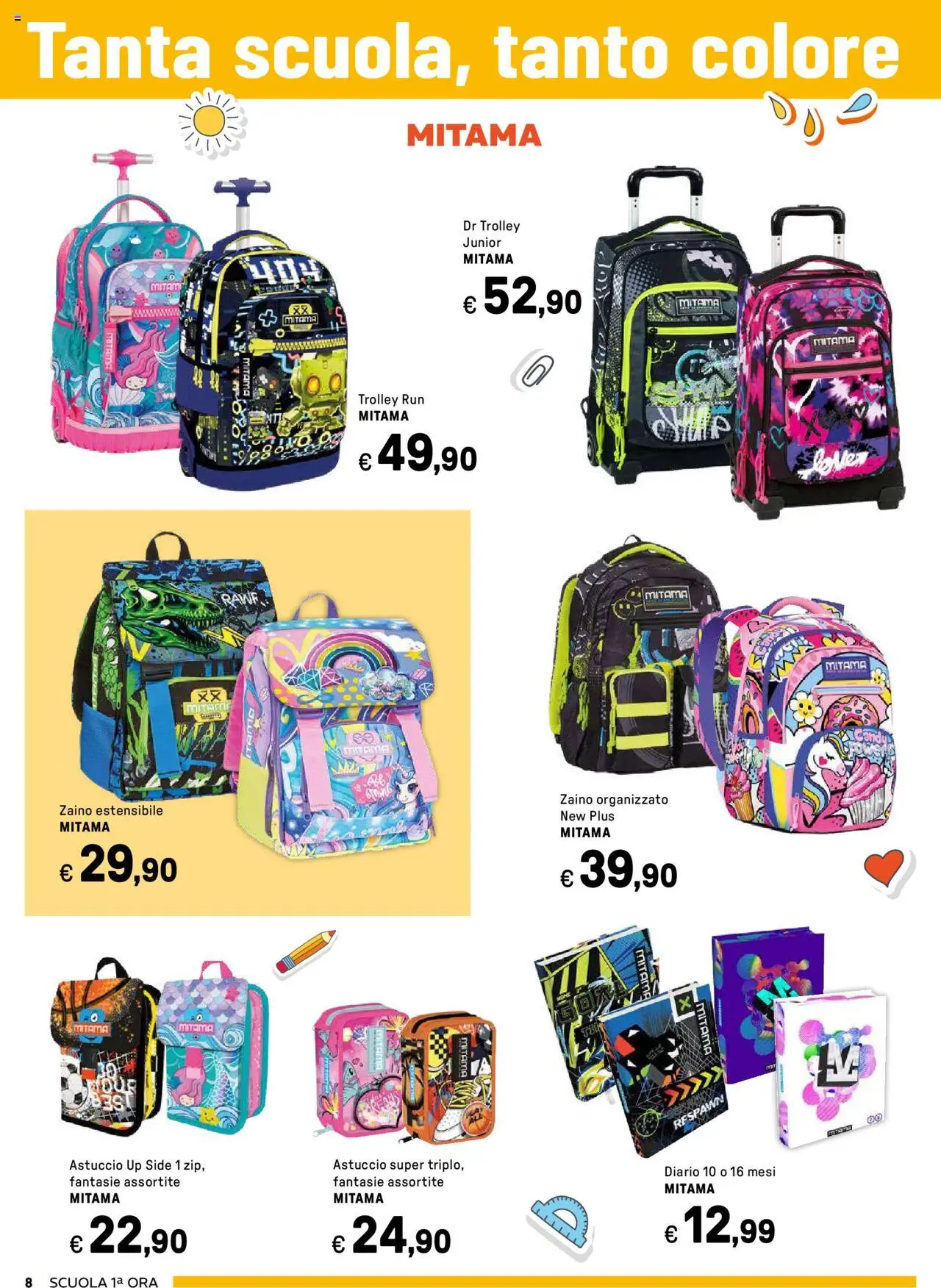 Volantino Iper del 18.07.2025 | Pagina: 8 | Prodotti: Zaino, Astuccio, Trolley