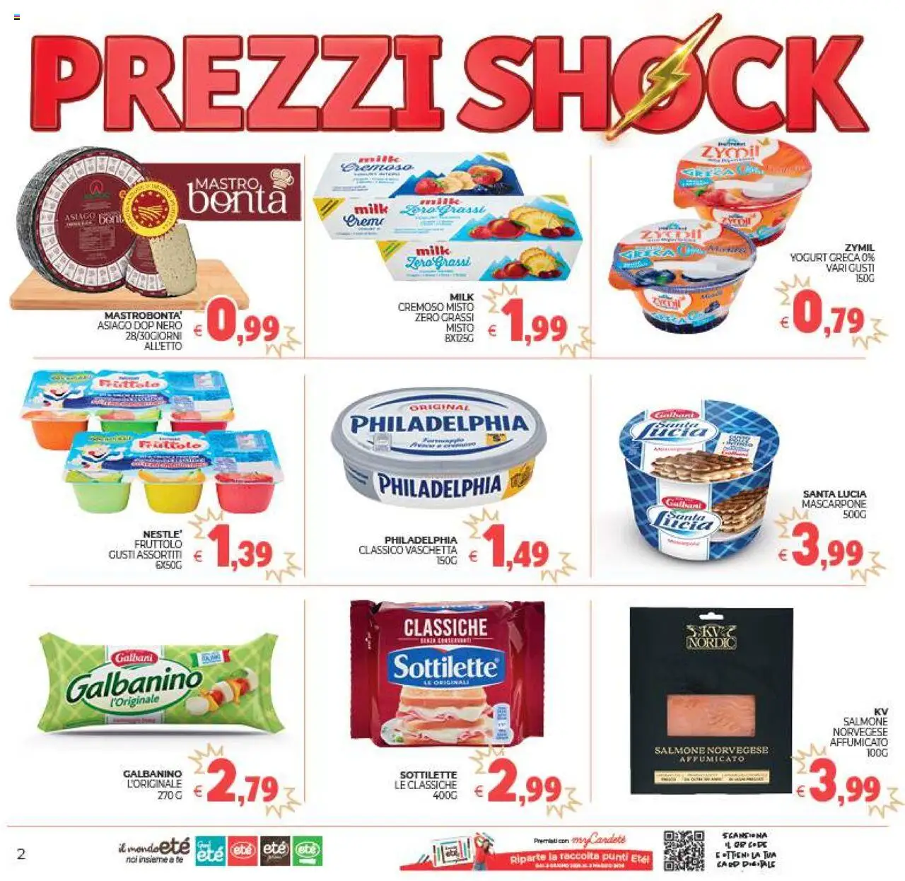 Volantino Eté del 19.08.2025 | Pagina: 2 | Prodotti: Yogurt, Salmone, Tè, Mascarpone