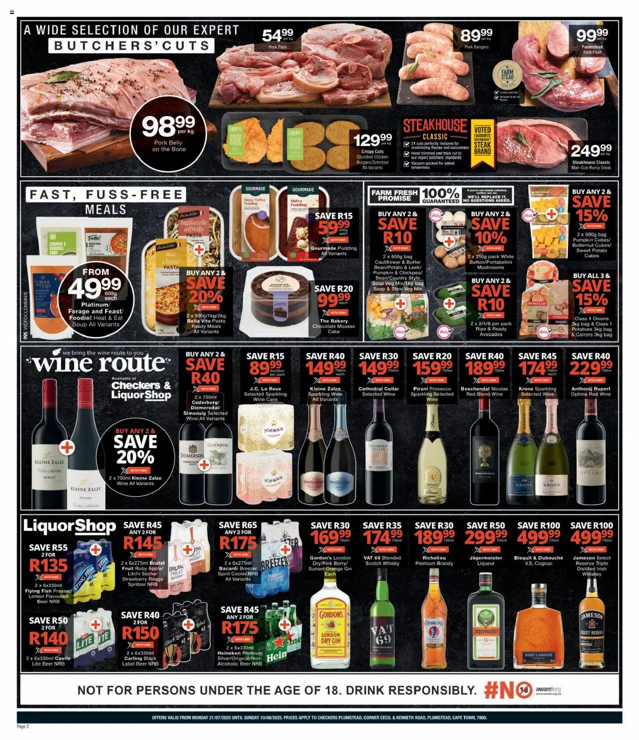 Checkers Western Cape - Plumstead Store Relaunch │ valid from 21.07.2025 | Page: 2 | Products: Cheese, Gin, Soup, Lemon