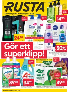 Rusta - erbjudanden - Förhandsvisning av reklamblad från butik Rusta aktuell från 12.01.2026
