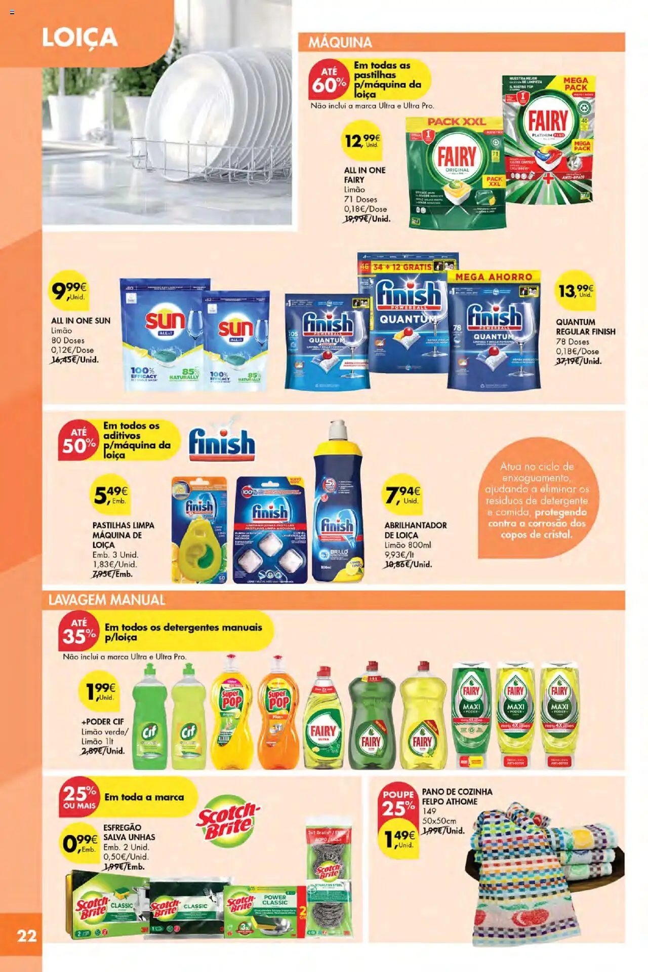 Pingo Doce Poupe Esta Semana Açores │ válido de 09.10.2025 | Página: 22 | Produtos: Copos, Esfregão, Abrilhantador, Detergente