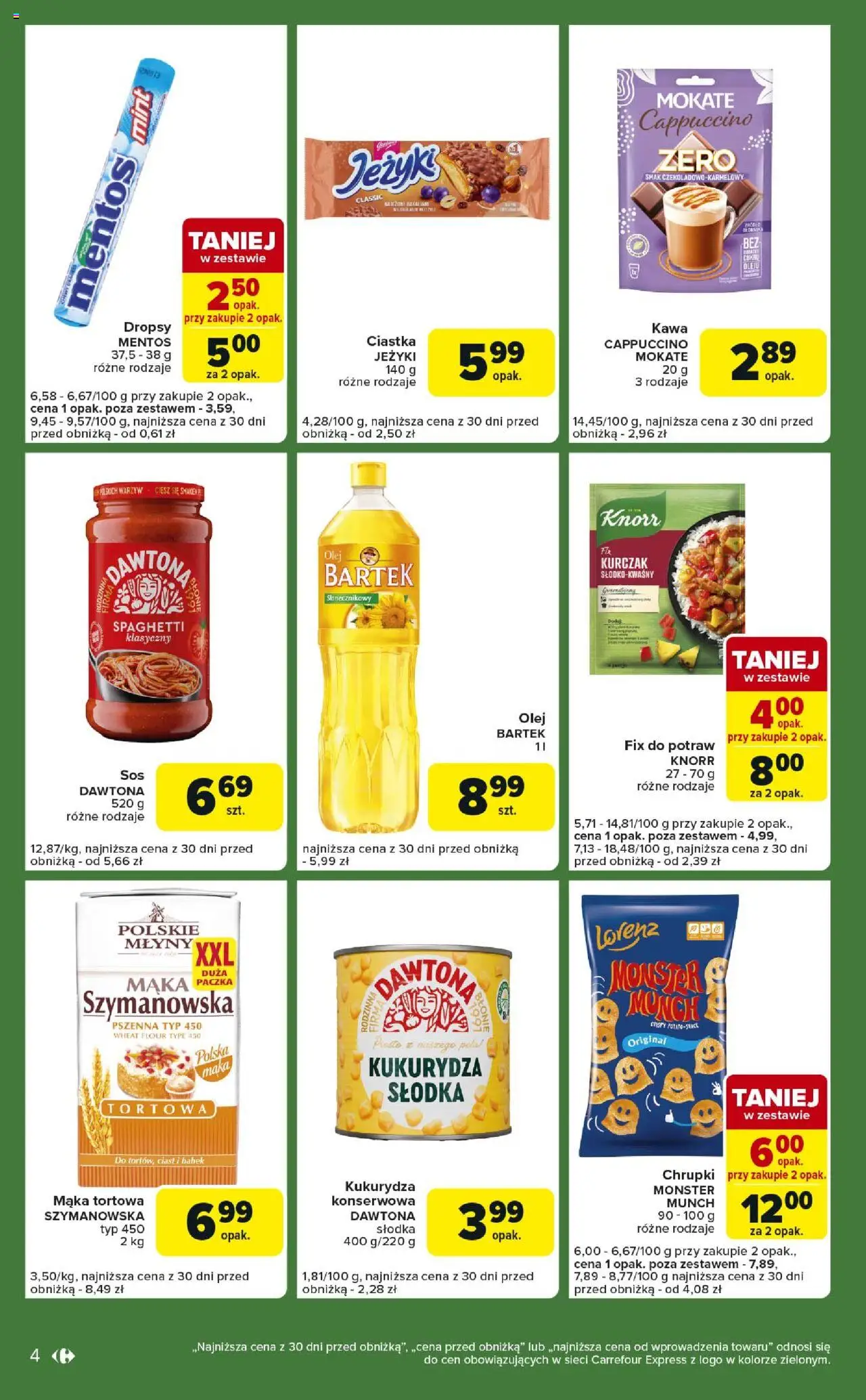 Carrefour Gazetka - Express II od 10.06.2025 | Strona: 4 | Produkty: Kurczak, Chrupki, Kawa, Ciastka