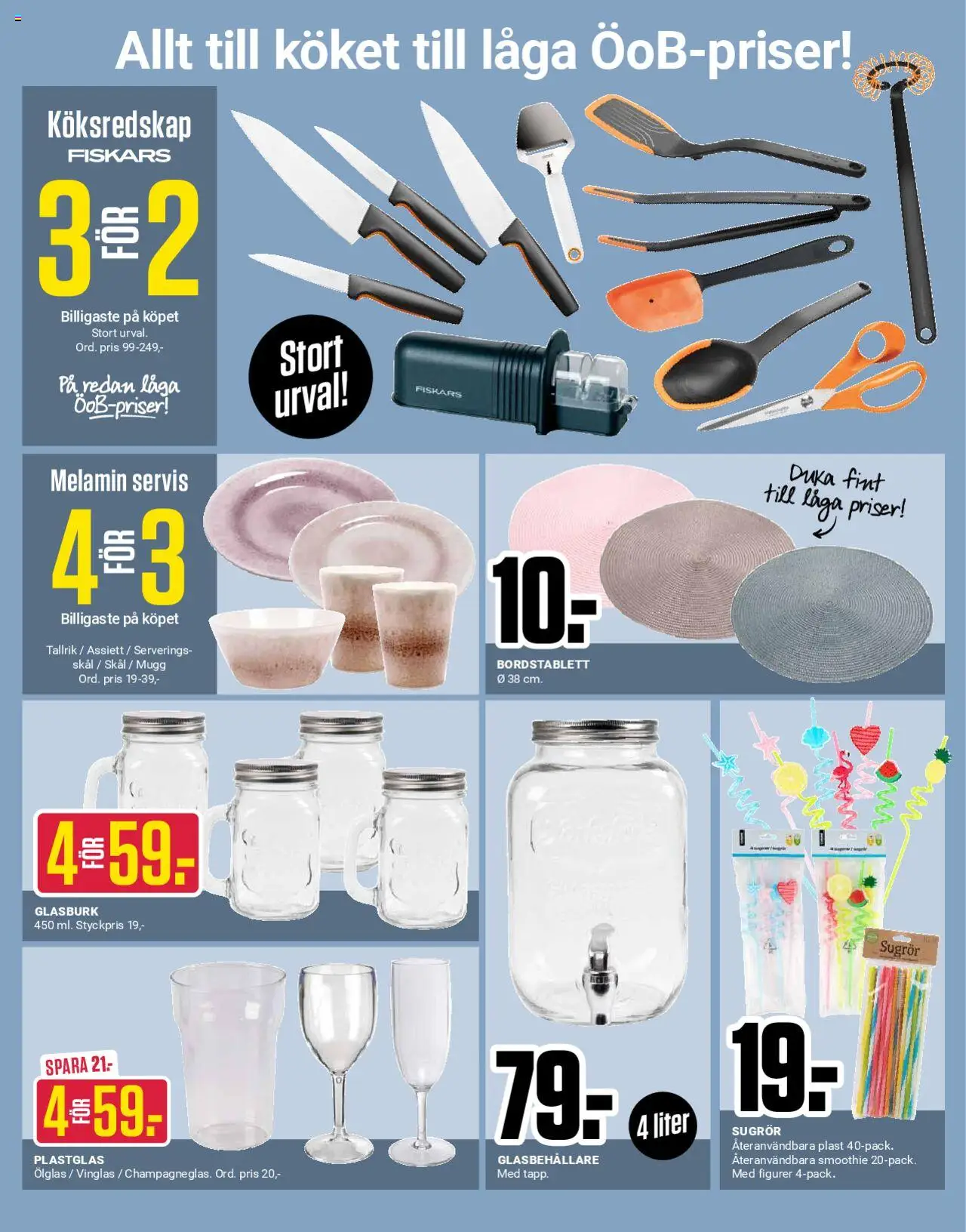ÖoB reklamblad aktuell från 09.06.2025 | Sida: 7 | Produkter: Bordstablett, Plastglas