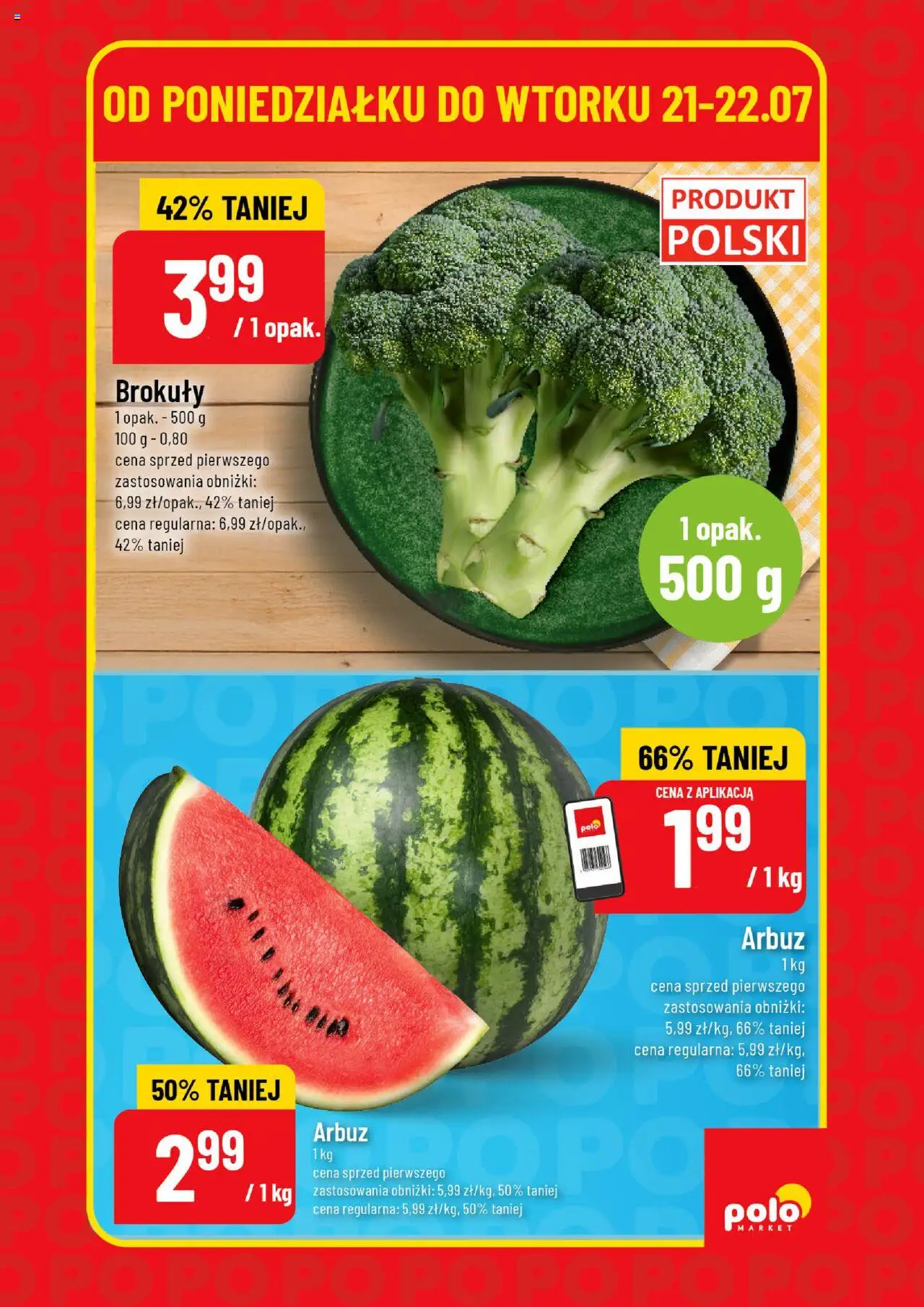 POLOmarket Gazetka - Super Hity od 21.07.2025 | Strona: 3 | Produkty: Arbuz