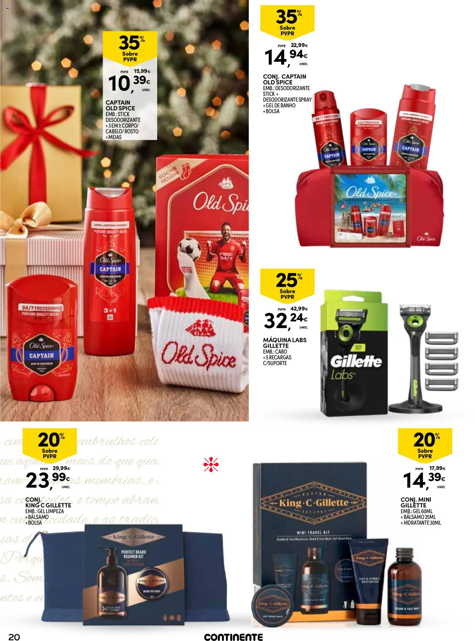 Continente - Açores │ válido de 18.11.2025 | Página: 20 | Produtos: Bolsa, Perfume, Gel de banho, Desodorizante