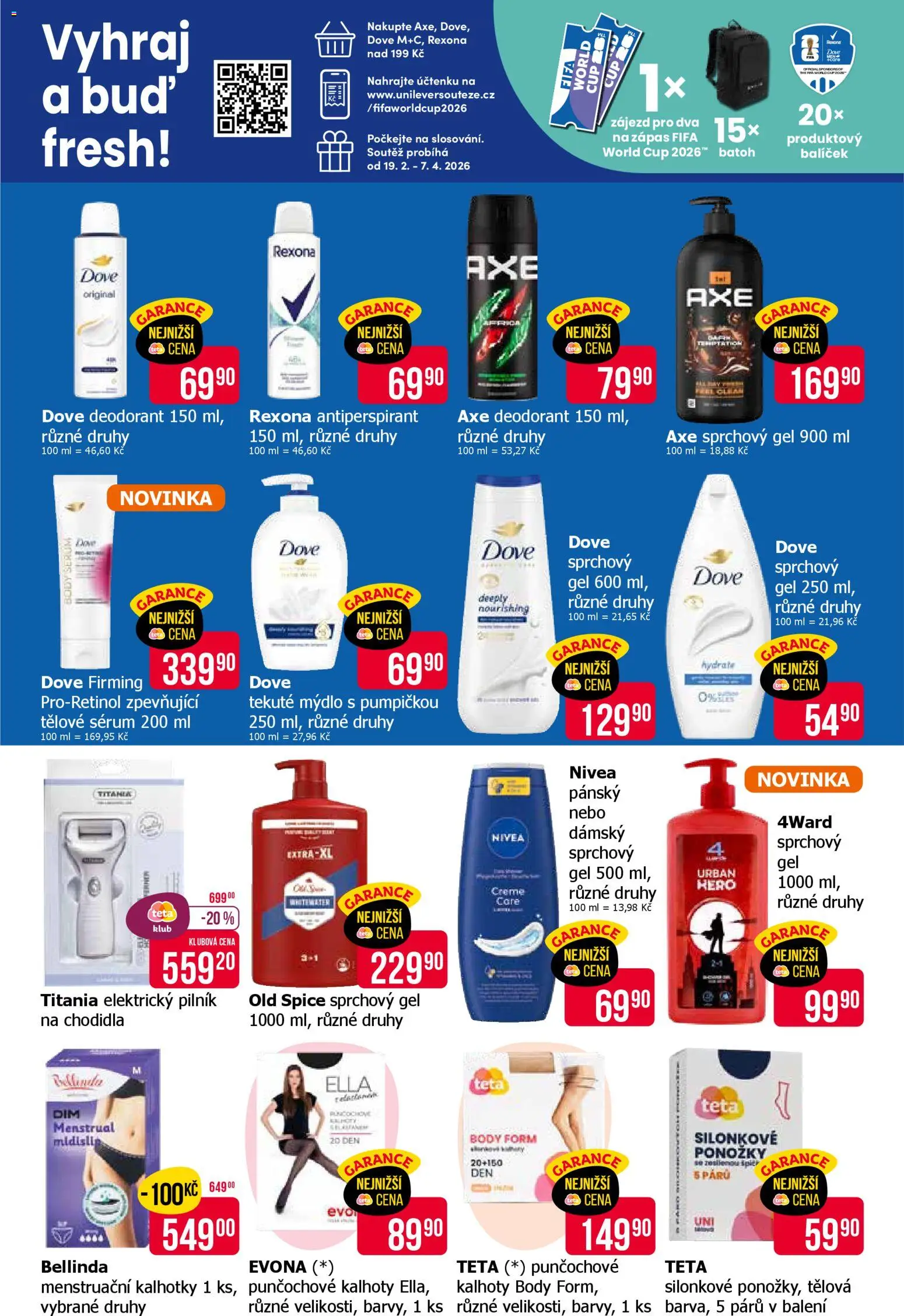 TETA Drogerie leták od 12.03.2026 | Strana: 9 | Produkty: Ponožky, PC, Rexona, Body