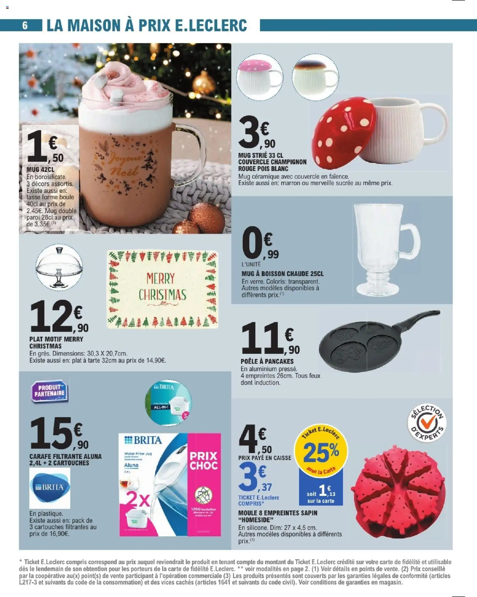 {H1} | Page: 6 | Produits: Poêle, Poêle à pancakes, Pois, Champignon