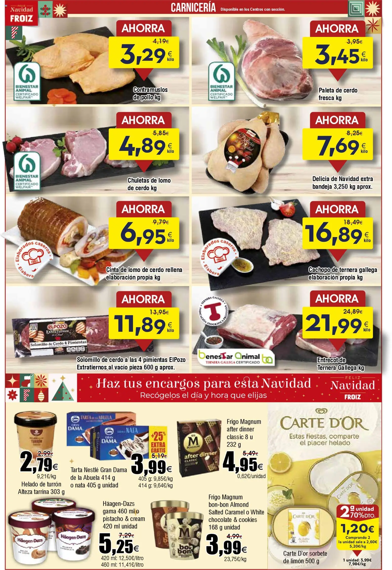 Froiz folleto │ válido desde el 18.12.2025 | Página: 11 | Productos: Solomillo de cerdo, Chocolate, Cerdo, Bandeja