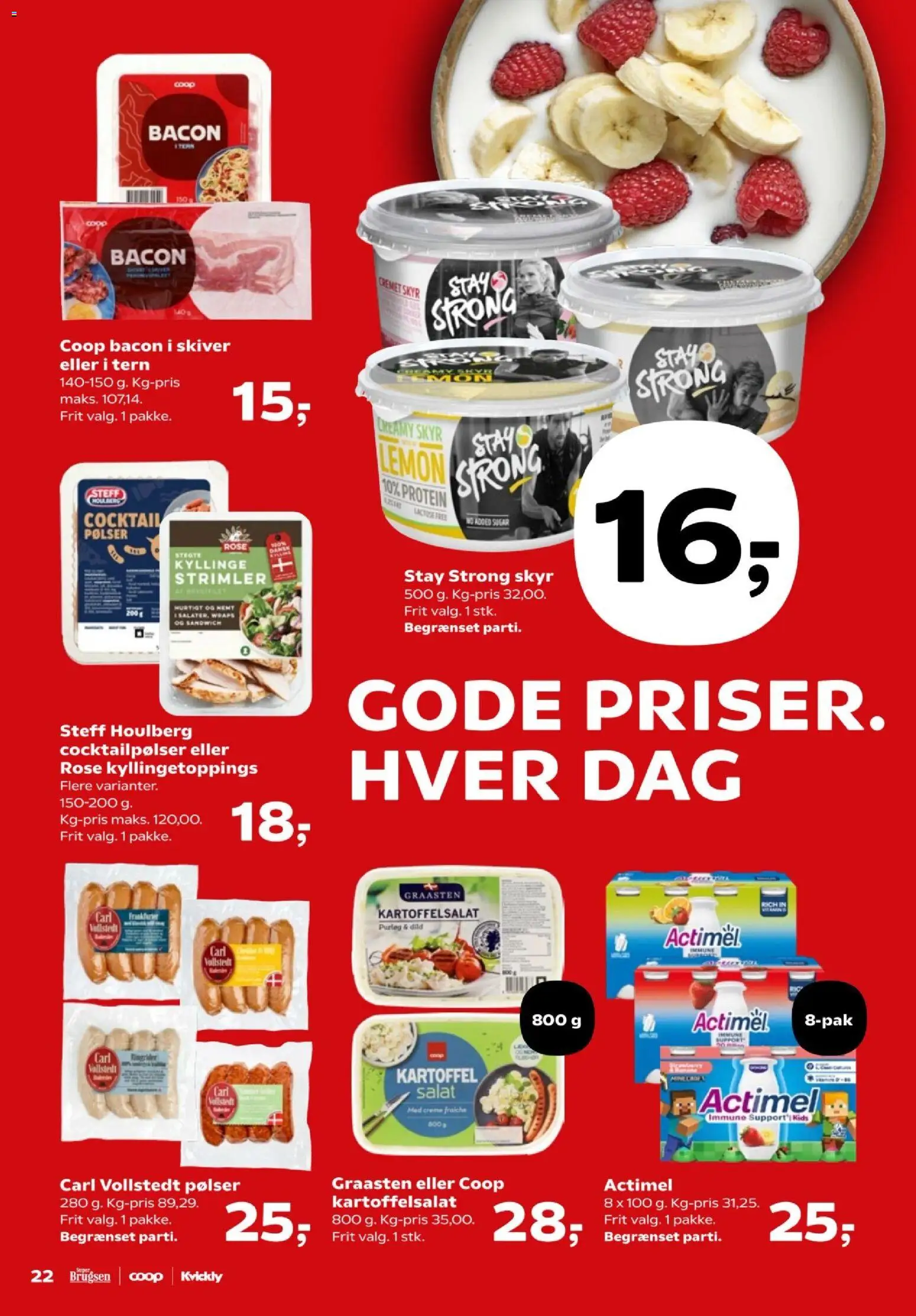 Kvickly tilbudsavis – gyldig fra 07.04.2026 | Side: 24 | Produkter: Pølser, Kartoffelsalat, Cocktailpølser, Salat