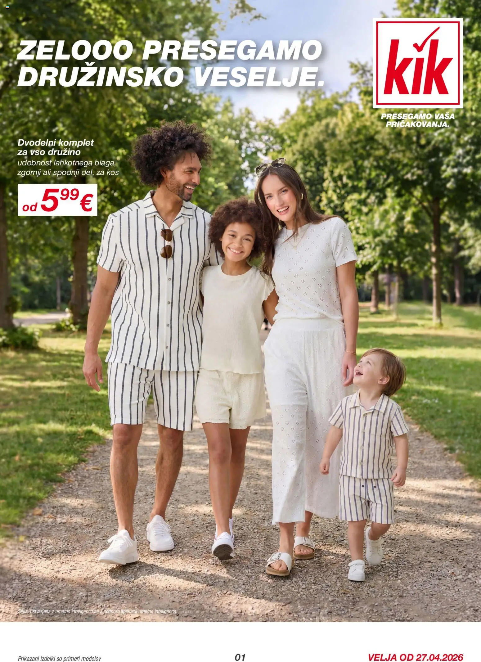 Novi Kik katalog ponudbe – veljaven od 27.04.2026 | Stran: 1 | Izdelki: Kos