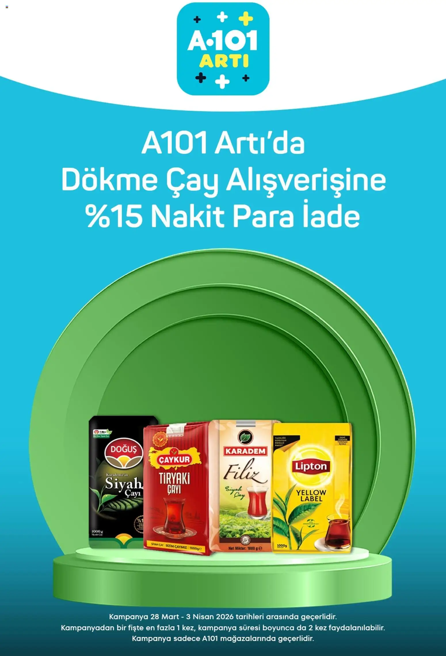 A101 - Arti - 28.03.2026 tarihinden itibaren geçerlidir | Sayfa: 2 | Ürünler: Çay