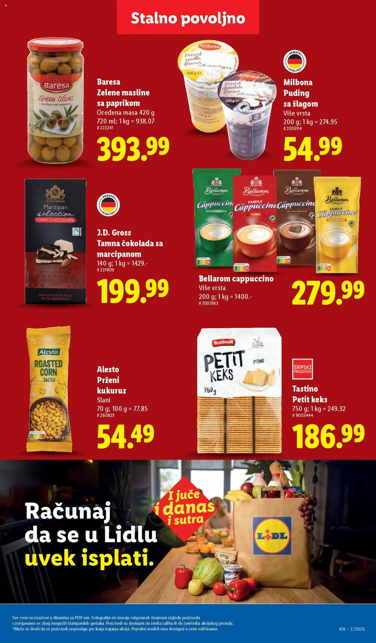 Lidl katalog - važi od 08.01.2026 | Strana: 49 | Proizvode: Masline, Puding, Kukuruz, Čokolada