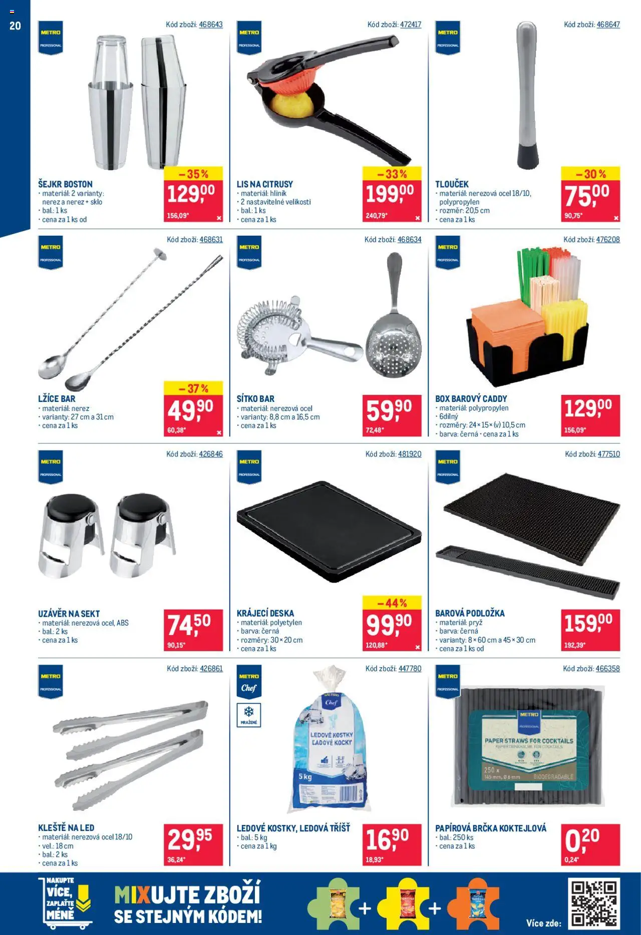 Makro leták - Bar od 08.10.2025 | Strana: 20 | Produkty: Box, Sítko, Kostky, LED