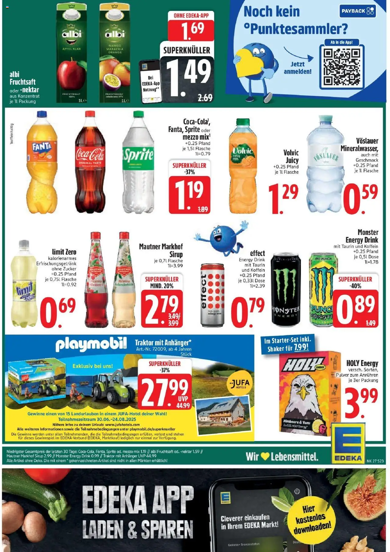 Edeka prospekt Murnau	 - gültig ab dem 29.06.2025 | Seite: 23 | Produkte: Sprite, Energy, Äpfel, Fruchtsaft