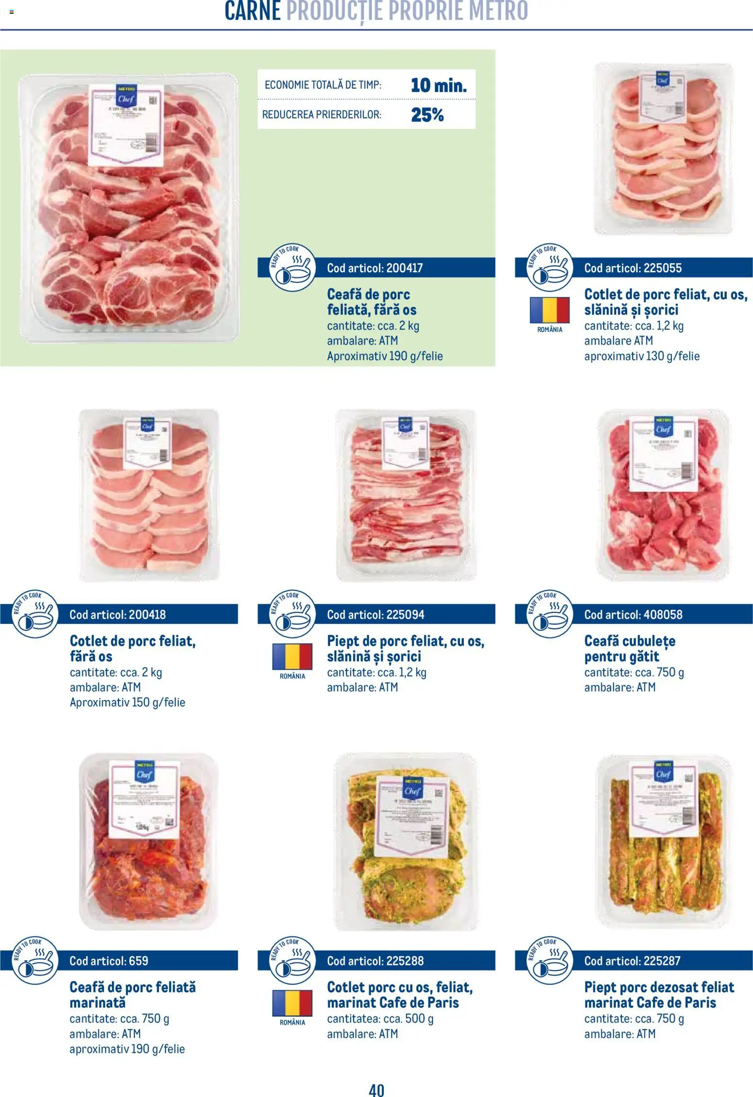 Noul catalog Metro – valabil de la 21.04.2026 | Pagină: 40 | Produse: Keçeli kalem, Lait de coco, Cotlet porc