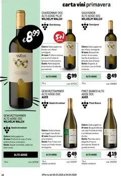 Anteprima del volantino Metro volantino Vini valido a partire dal 05.03.2026 | Pagina: 14