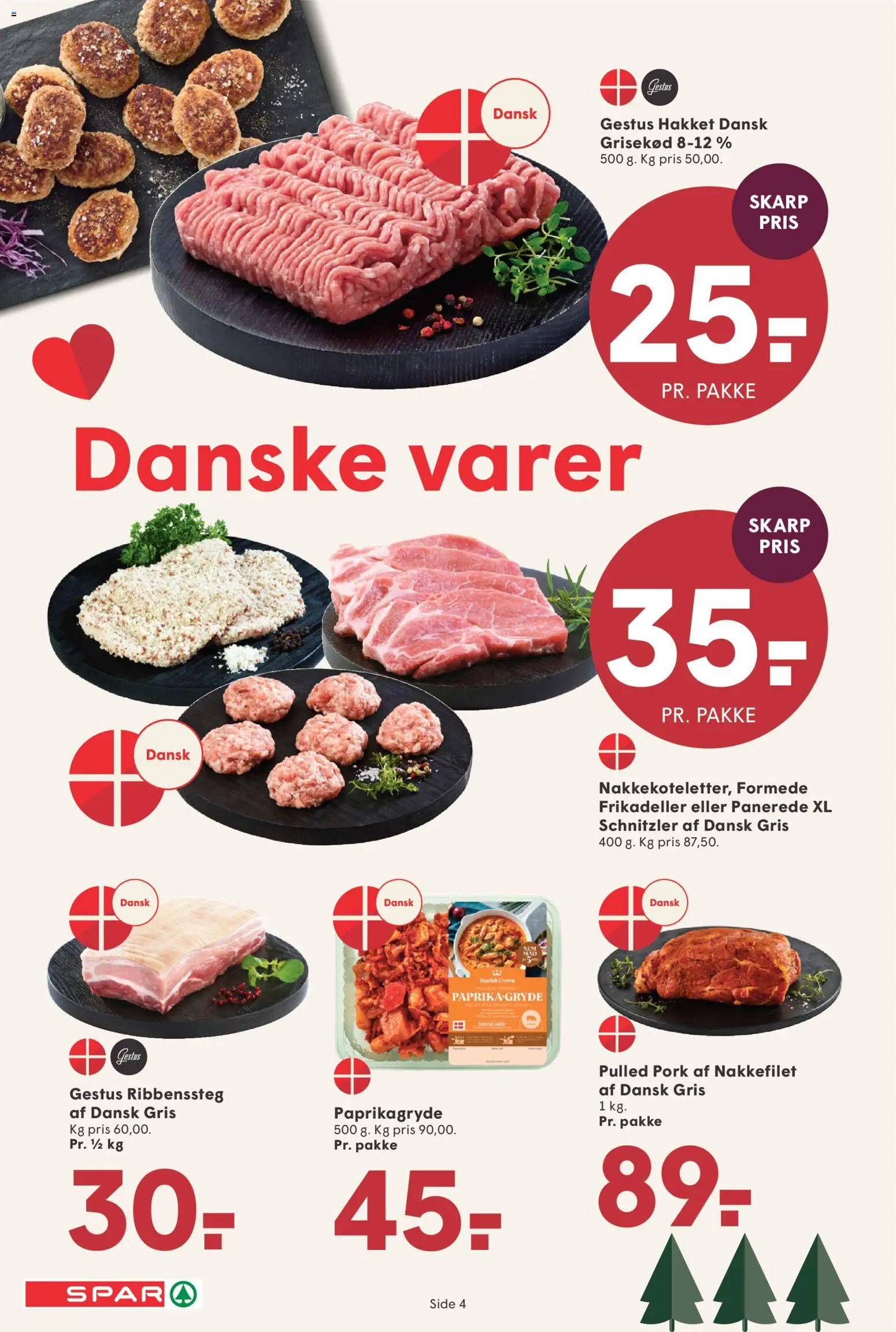Spar tilbudsavis – gyldig fra 05.12.2025 | Side: 8 | Produkter: Frikadeller, Schnitzler, Nakkefilet