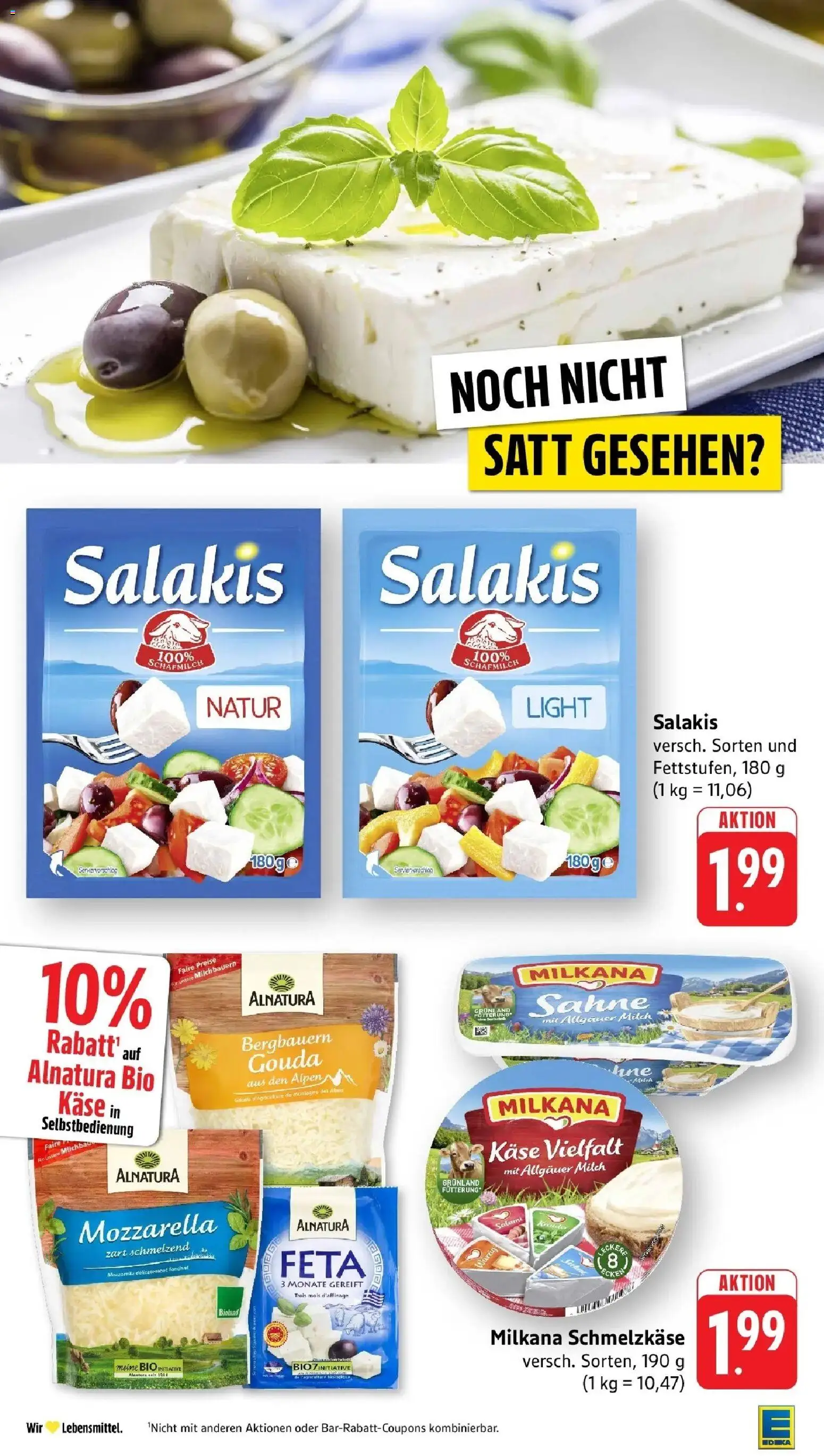 Edeka prospekt Ottersweier	 – gültig ab 12.04.2026 | Seite: 18 | Produkte: Feta, Salakis, Salami, Sahne