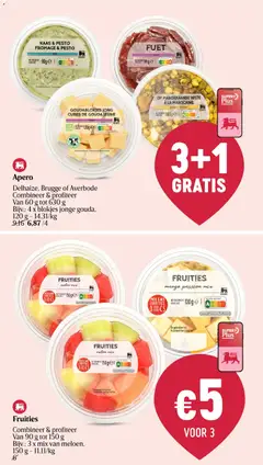 Fruities mango passion mix, Mango passion mix - Voorbeeld van een folder van Delhaize, geldig van 09.04.2026 | Pagina: 8 | Producten: Fruit, Mango, Meloen, Kaas