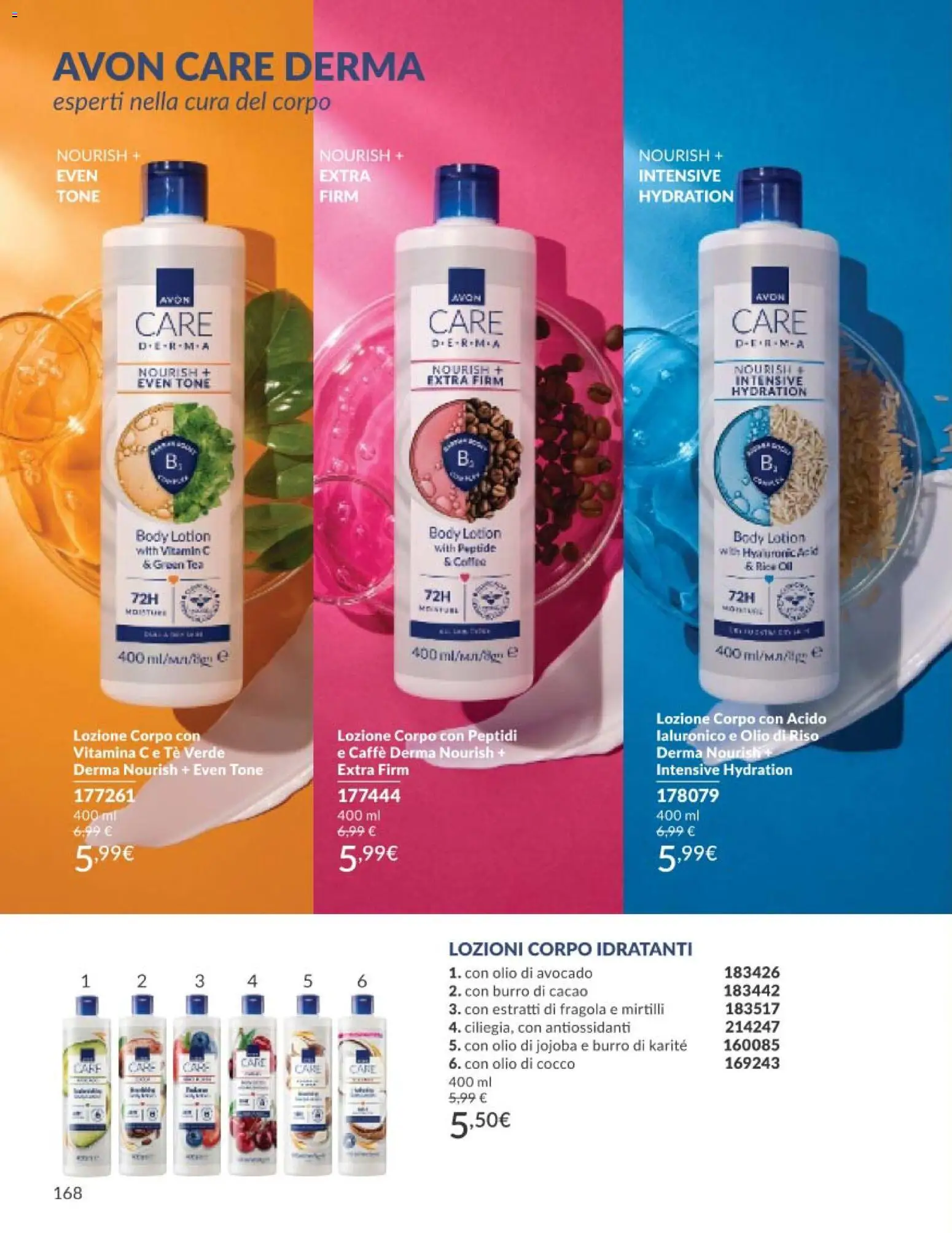 Volantino Avon del 01.05.2026 | Pagina: 168 | Prodotti: Avocado, Olio, Cocco, Cacao