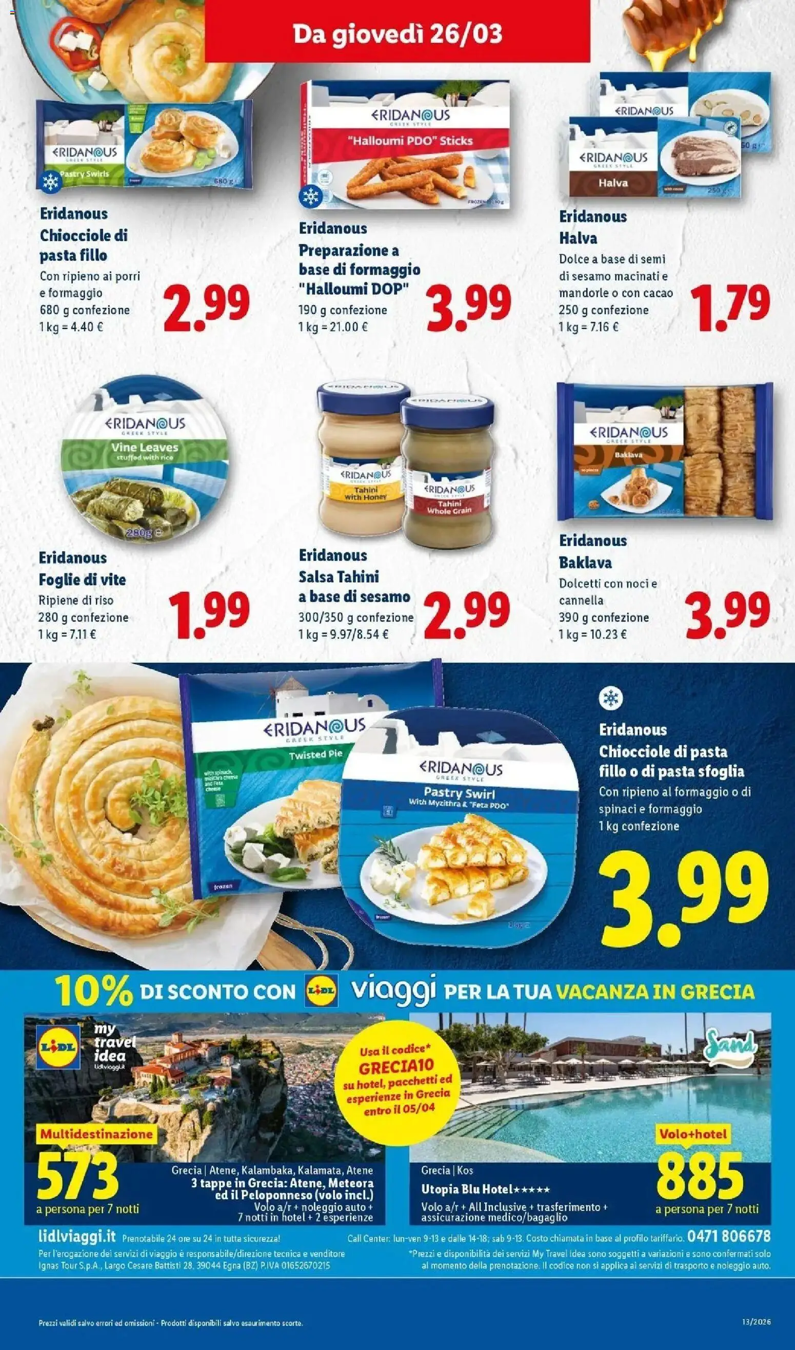 Volantino Lidl del 23.03.2026 | Pagina: 25 | Prodotti: Salsa, Noci, Cacao, Feta