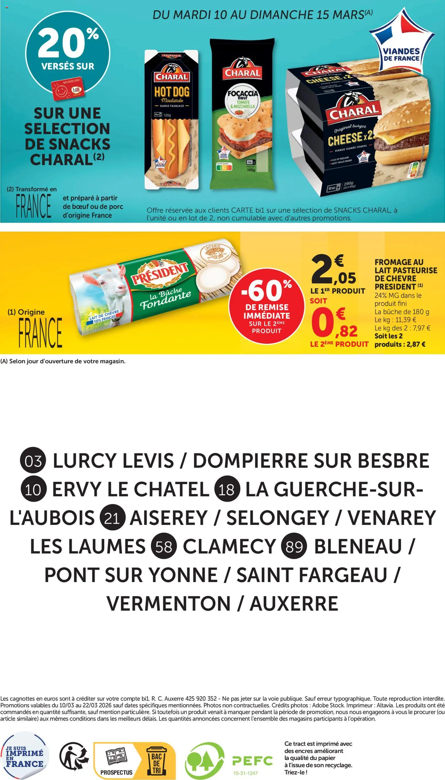 {H1} | Page: 28 | Produits: Mozzarella, Hot dog, Lait, Viande