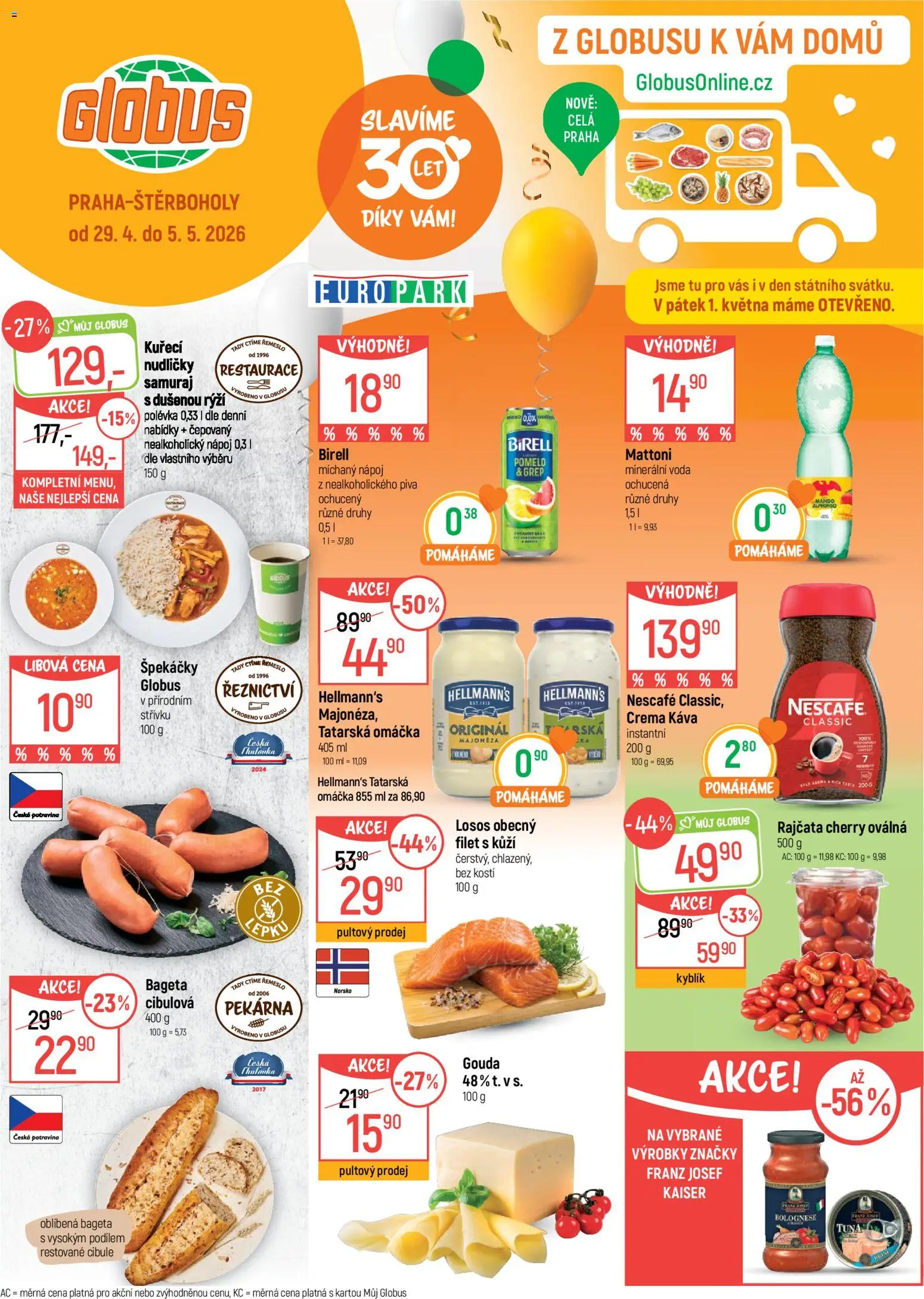 Globus leták - Praha-Štěrboholy od 29.04.2026 | Strana: 1