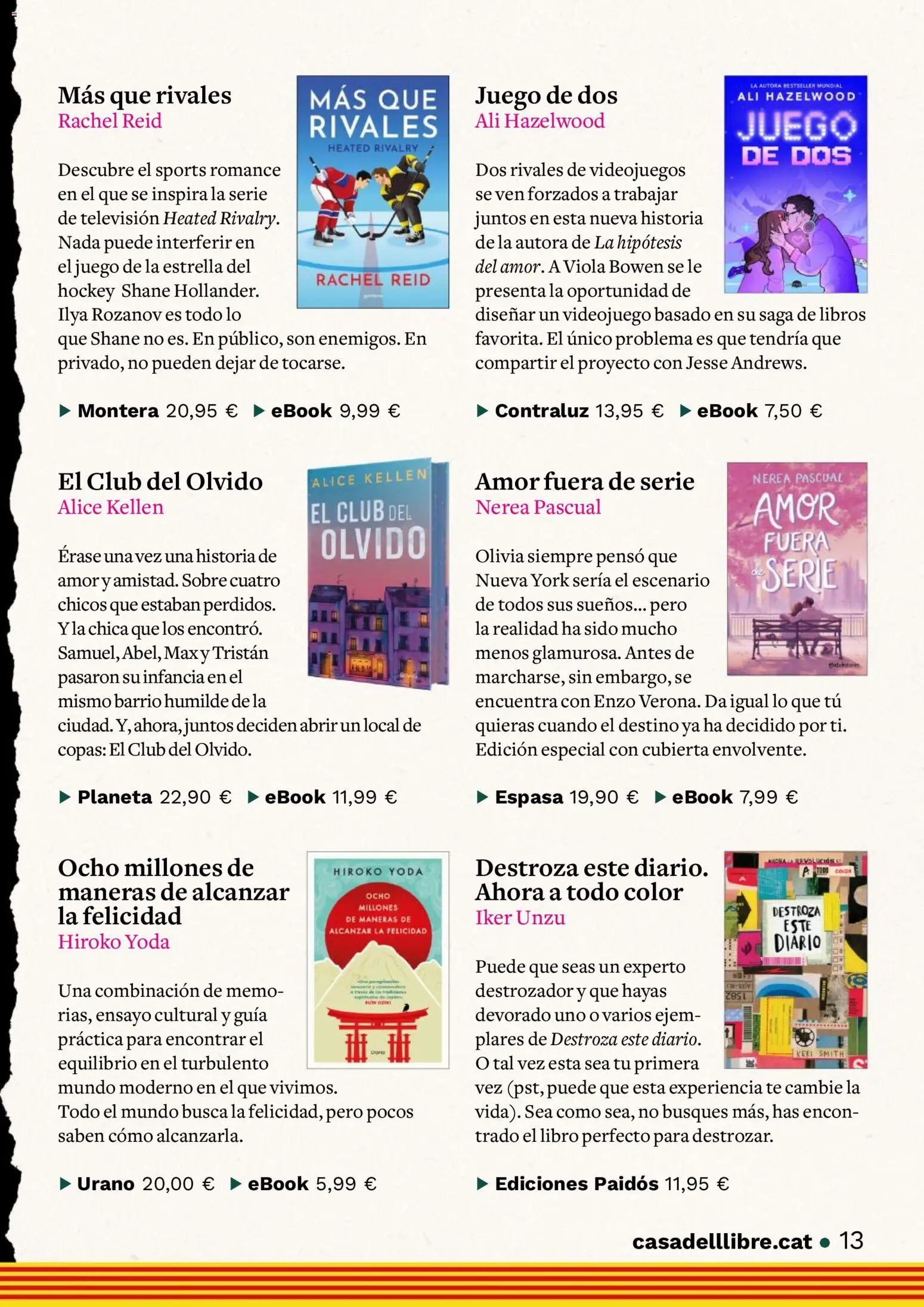 Casa del libro Rebel el qui llegeix │ válido desde el 01.04.2026 | Página: 13 | Productos: Té, Televisión