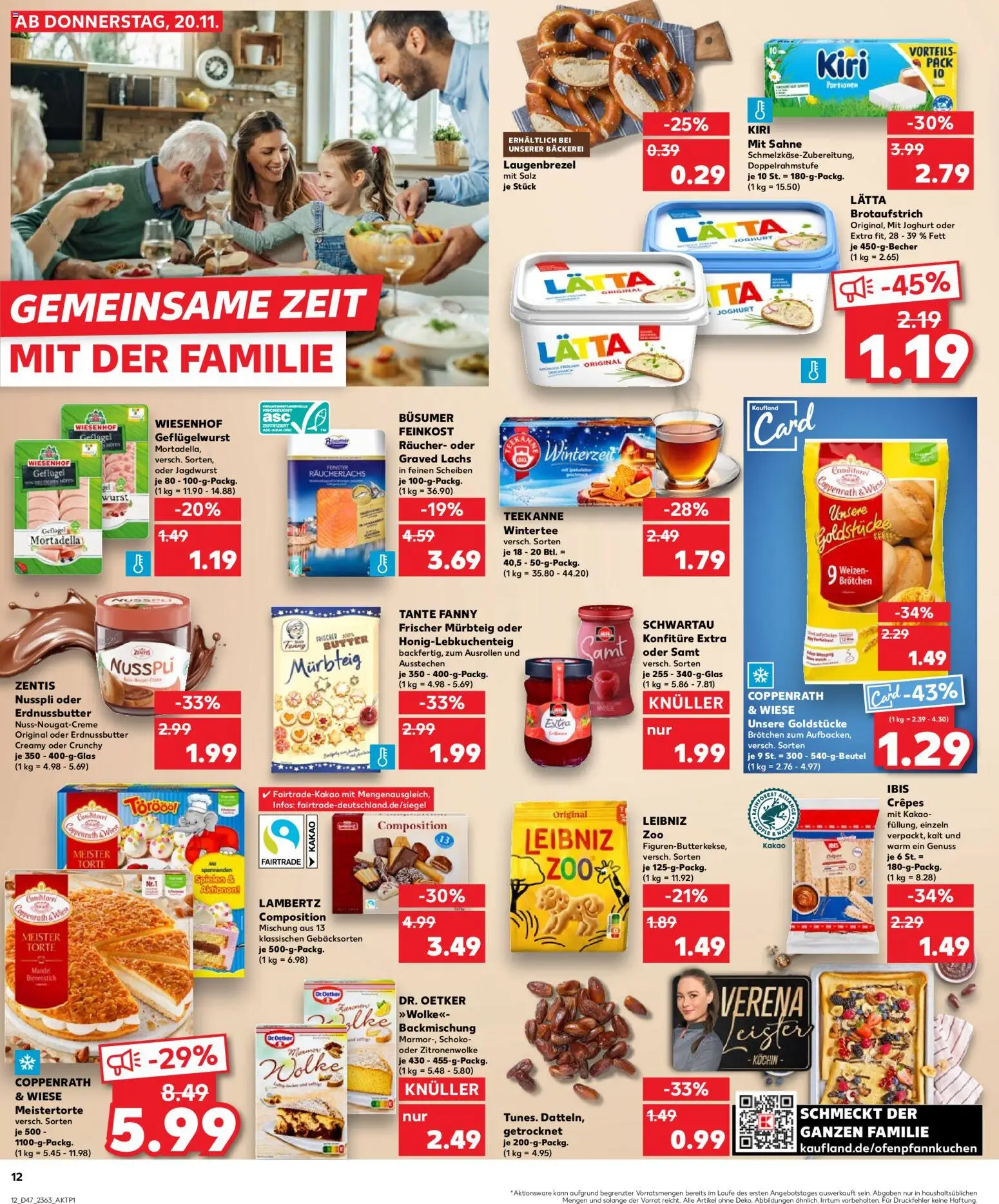 Kaufland prospekt Bremen	 – gültig ab 23.11.2025 | Seite: 12 | Produkte: Lachs, Räucherlachs, Teekanne, Lätta