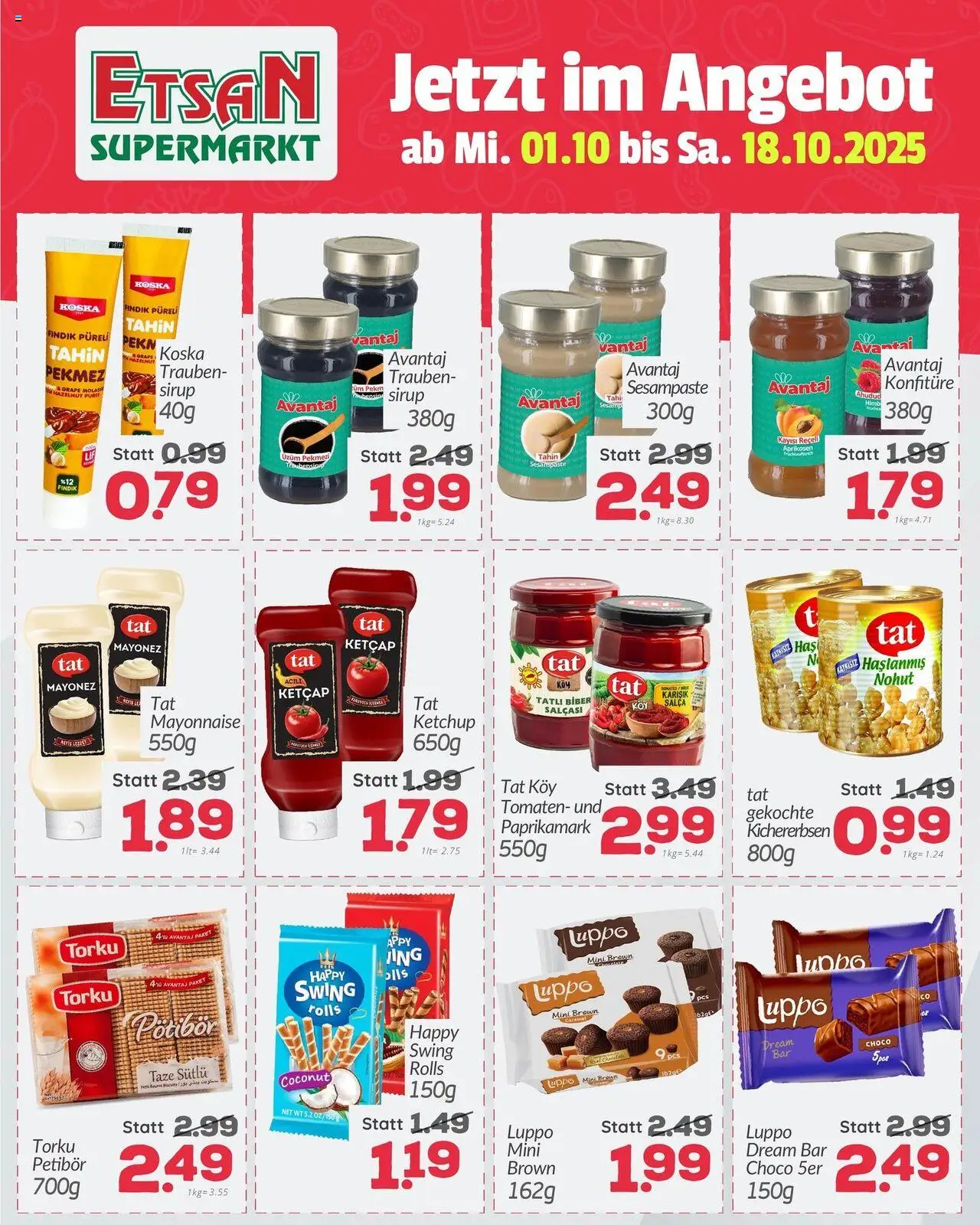 ETSAN Flugblatt gültig ab 01.10.2025 | Seite: 2 | Produkte: Ketchup, Mayonnaise, Tomaten