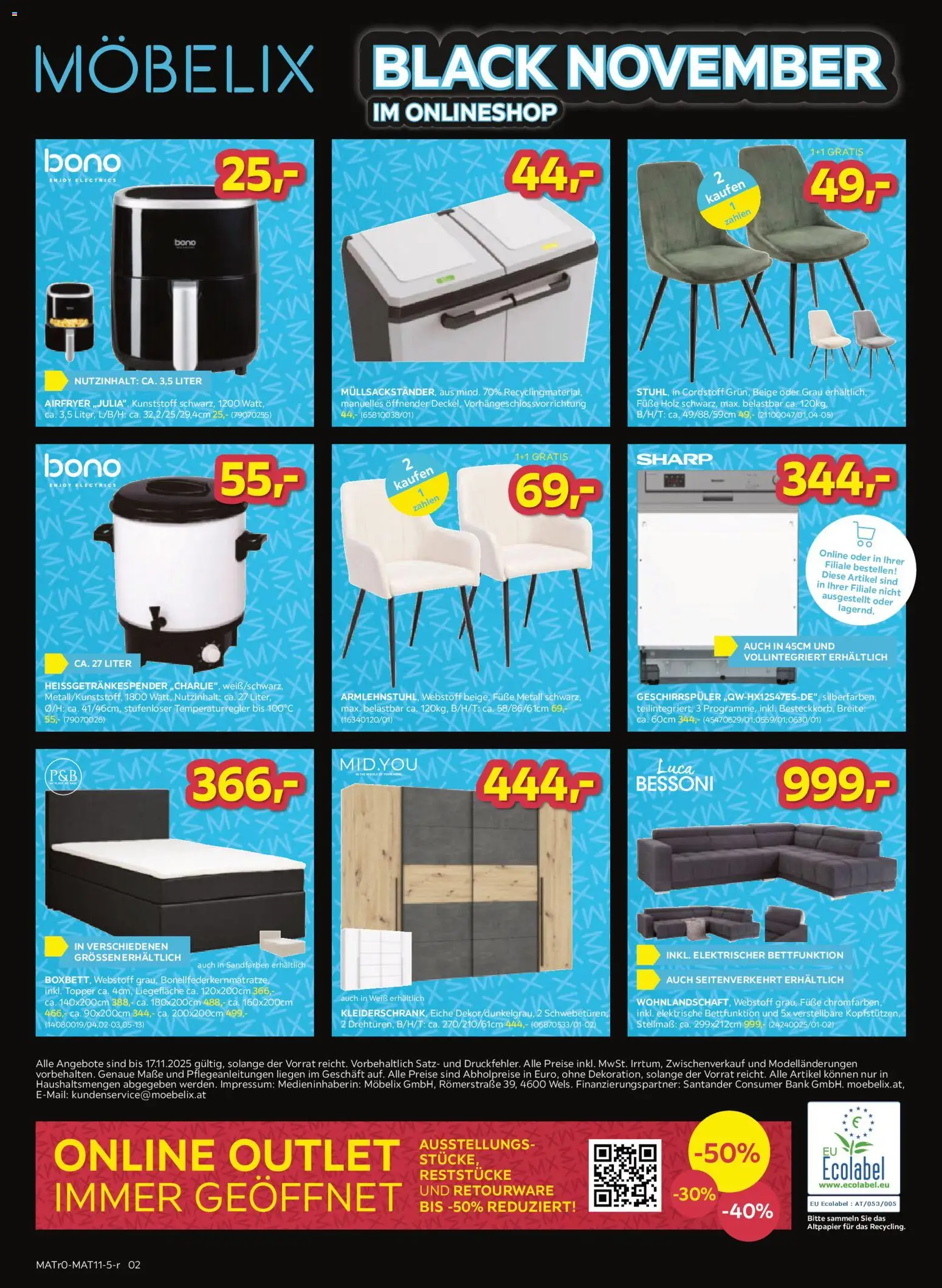 Möbelix - Black Friday gültig ab 11.11.2025 | Seite: 2 | Produkte: Geschirrspüler