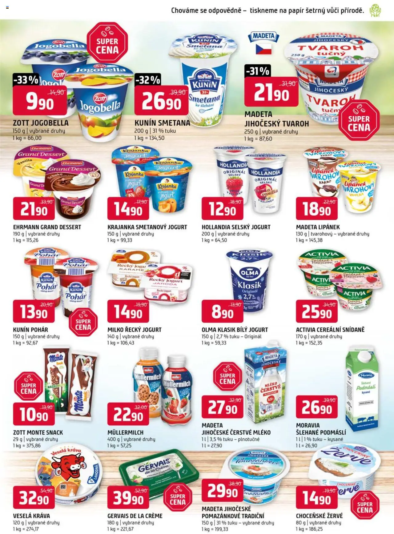 Terno leták - Tábor od 03.09.2025 | Strana: 5 | Produkty: Lipánek, Jogurt, Tvaroh, Kakao