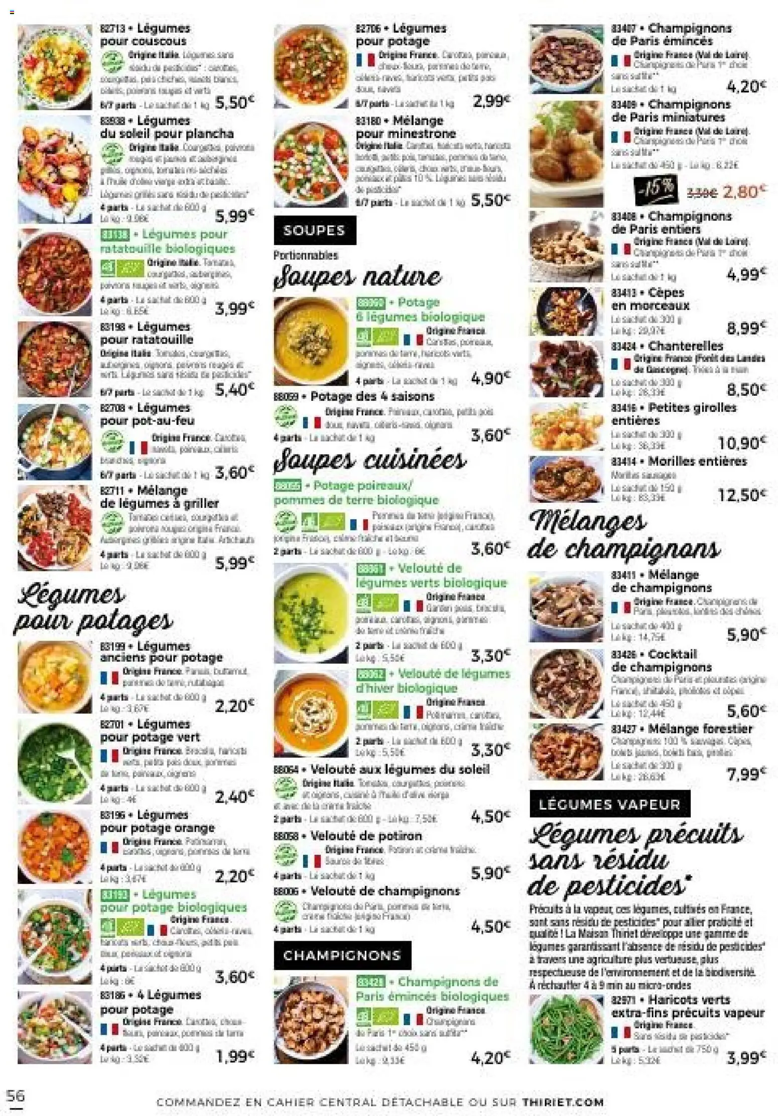 {H1} | Page: 56 | Produits: Orange, Potiron, Pommes, Pommes de terre